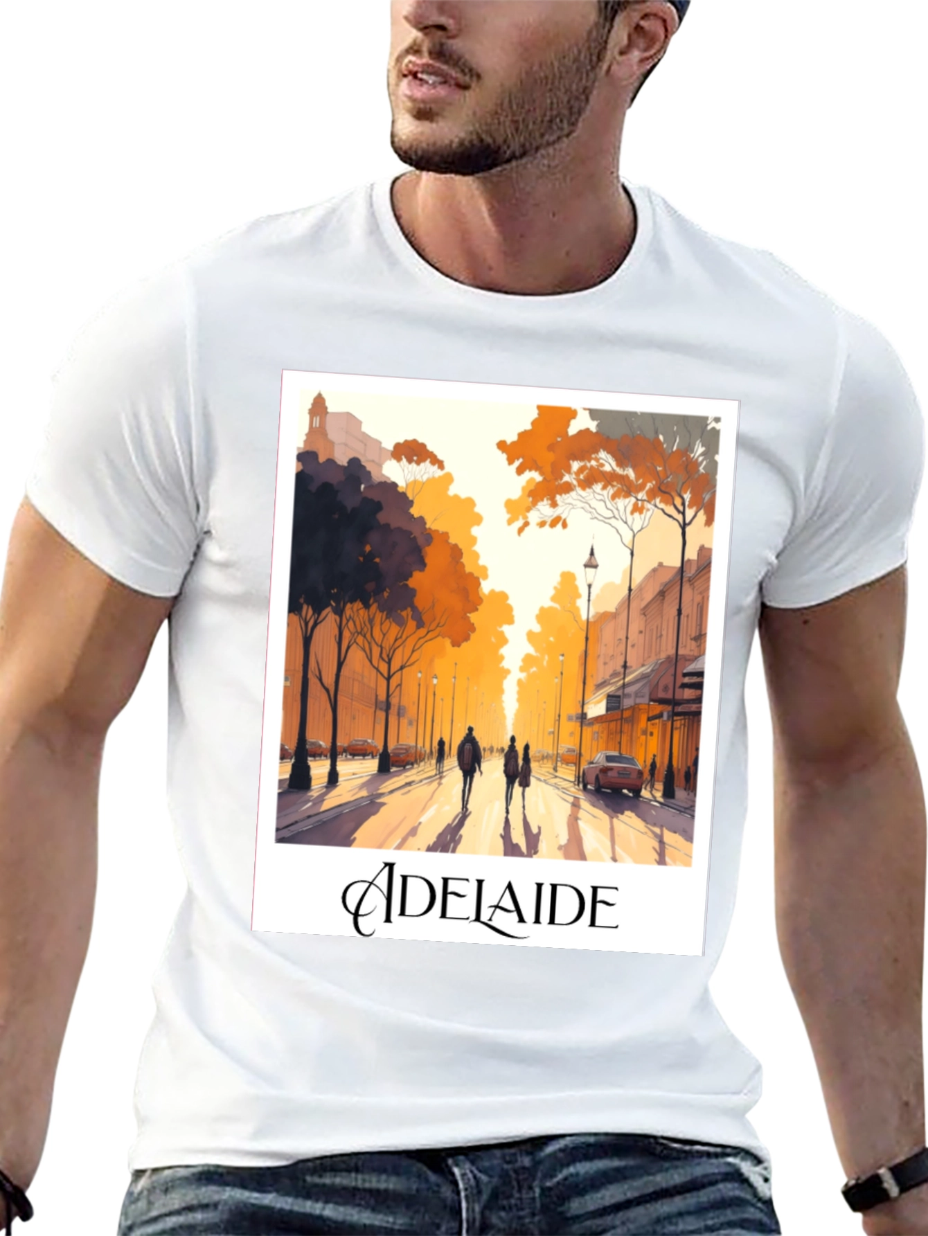 Adelaide Street Scene Graphic Tee