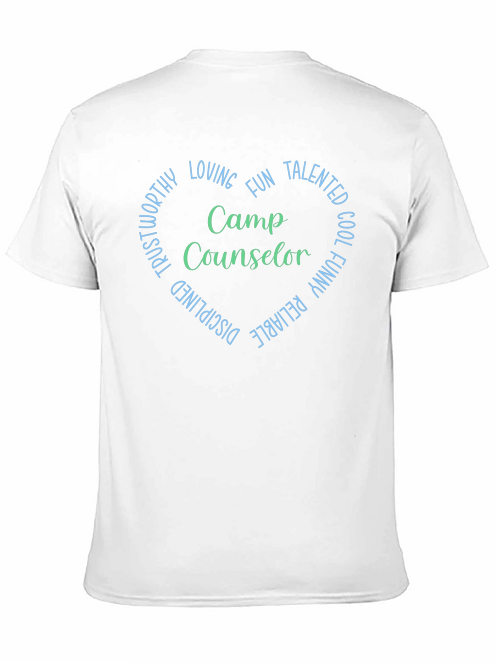 Camp Counselor Heart T-Shirt - Black