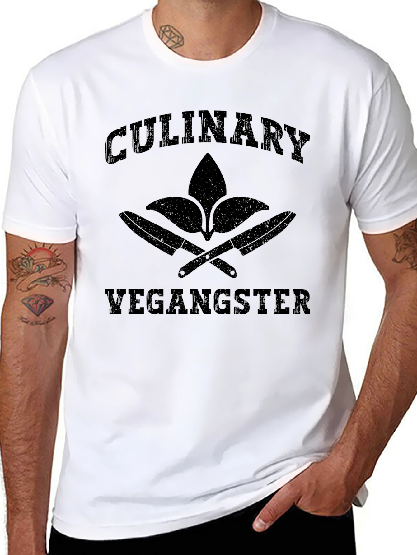 Culinary Vegangster T-Shirt - Vegan Chef Style