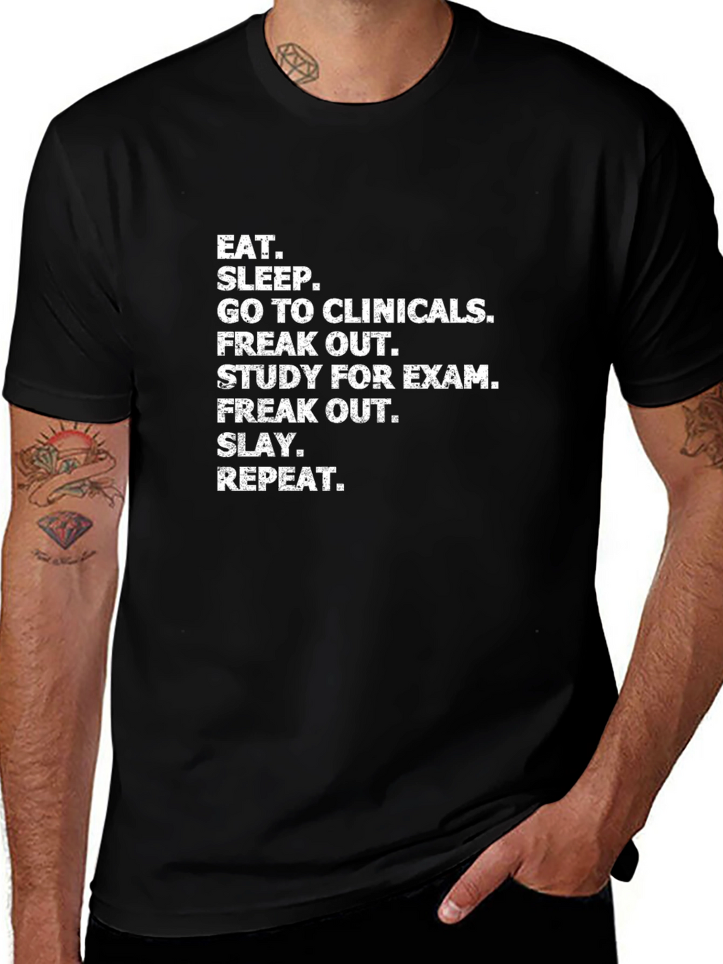 Eat Sleep Clinicals Graphic Tee