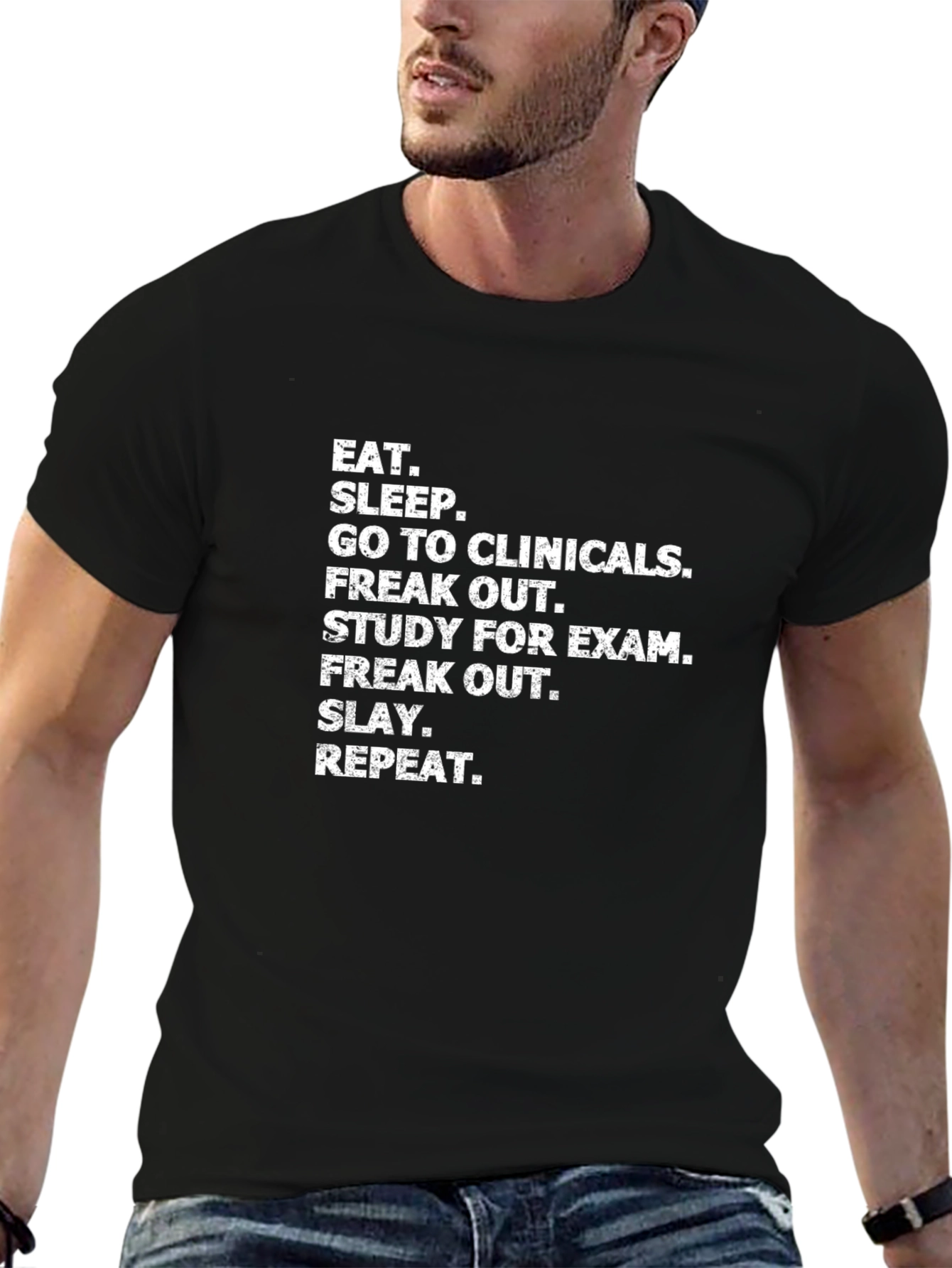 Eat Sleep Clinicals Graphic Tee