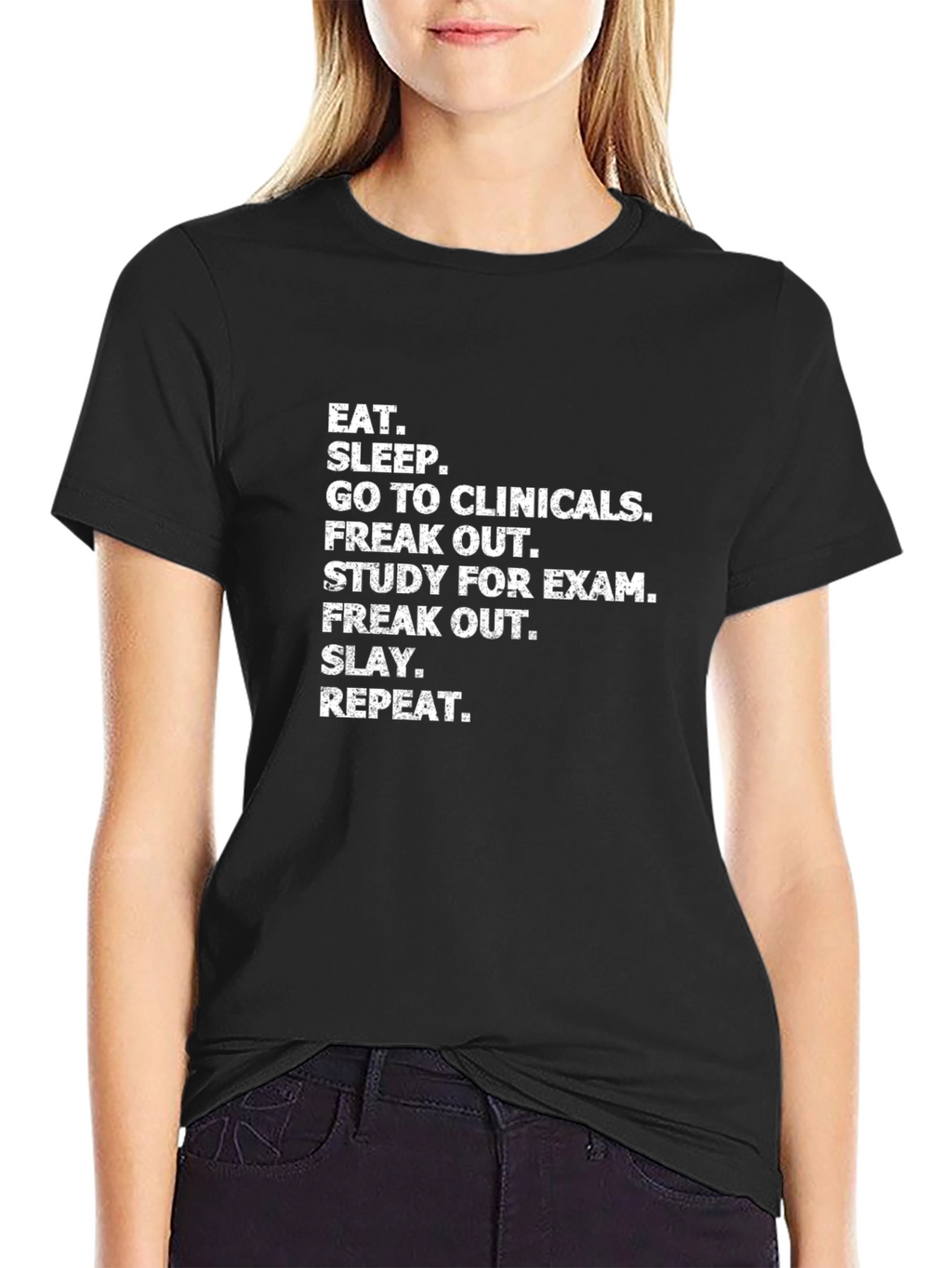 Eat Sleep Clinicals Graphic Tee
