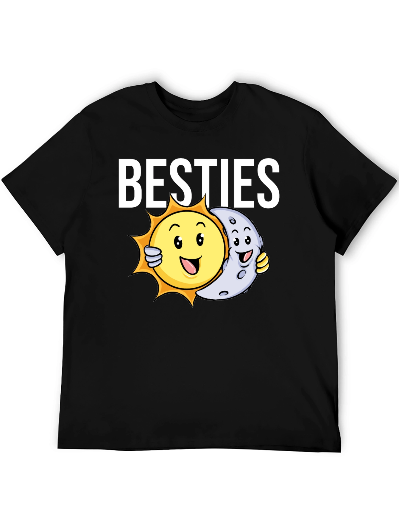 Besties T-Shirt - Sun and Moon Graphic Tee