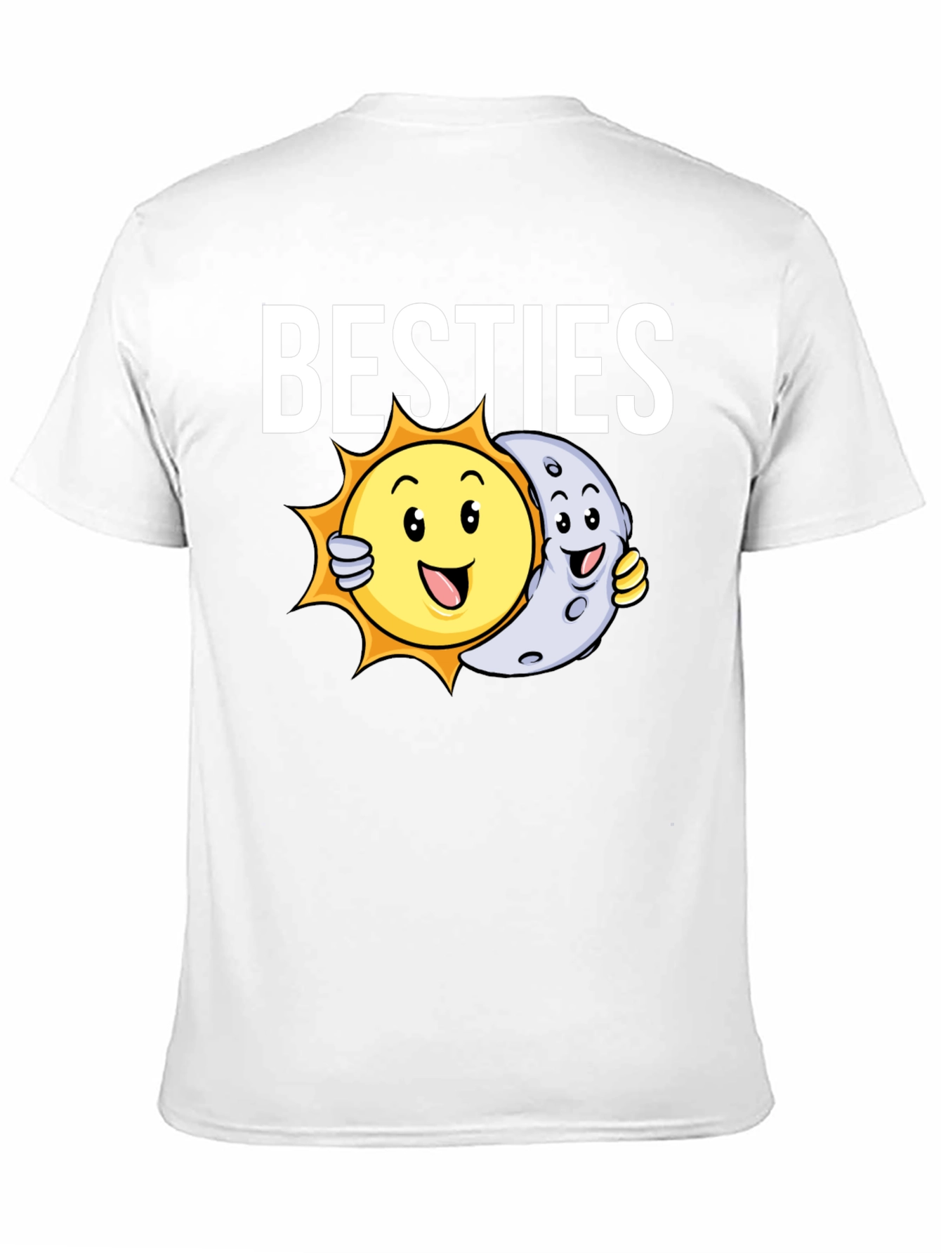 Besties T-Shirt - Sun and Moon Graphic Tee
