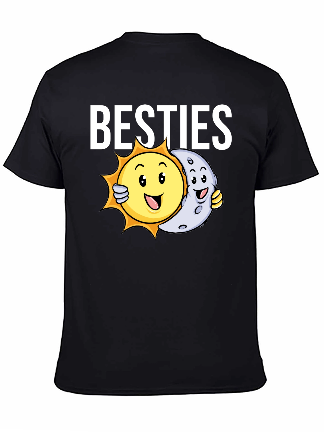 Besties T-Shirt - Sun and Moon Graphic Tee