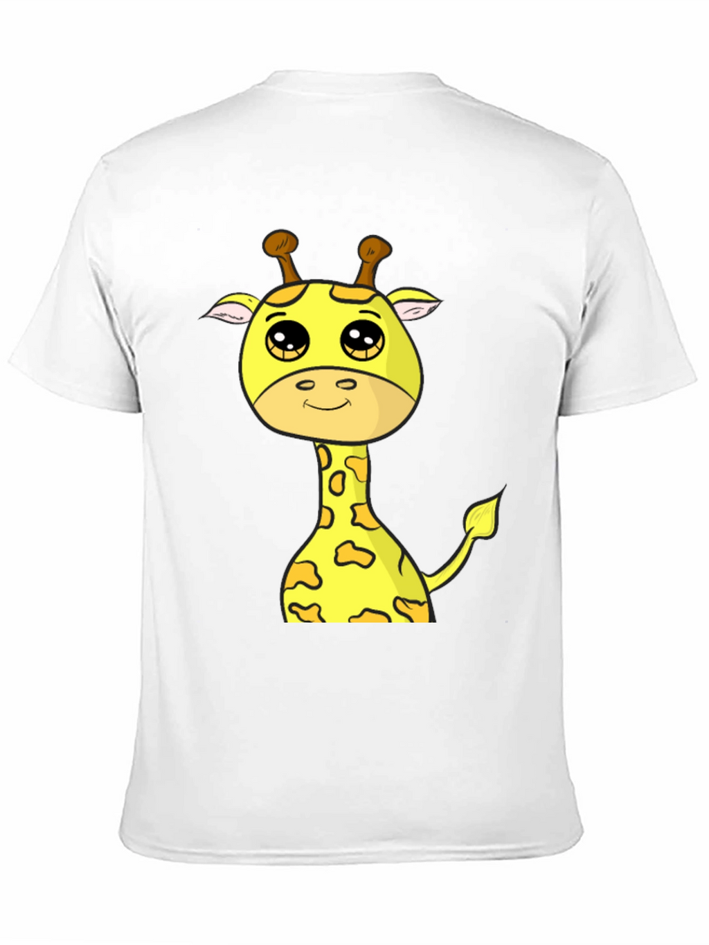 Cute Giraffe Graphic T-Shirt - Black