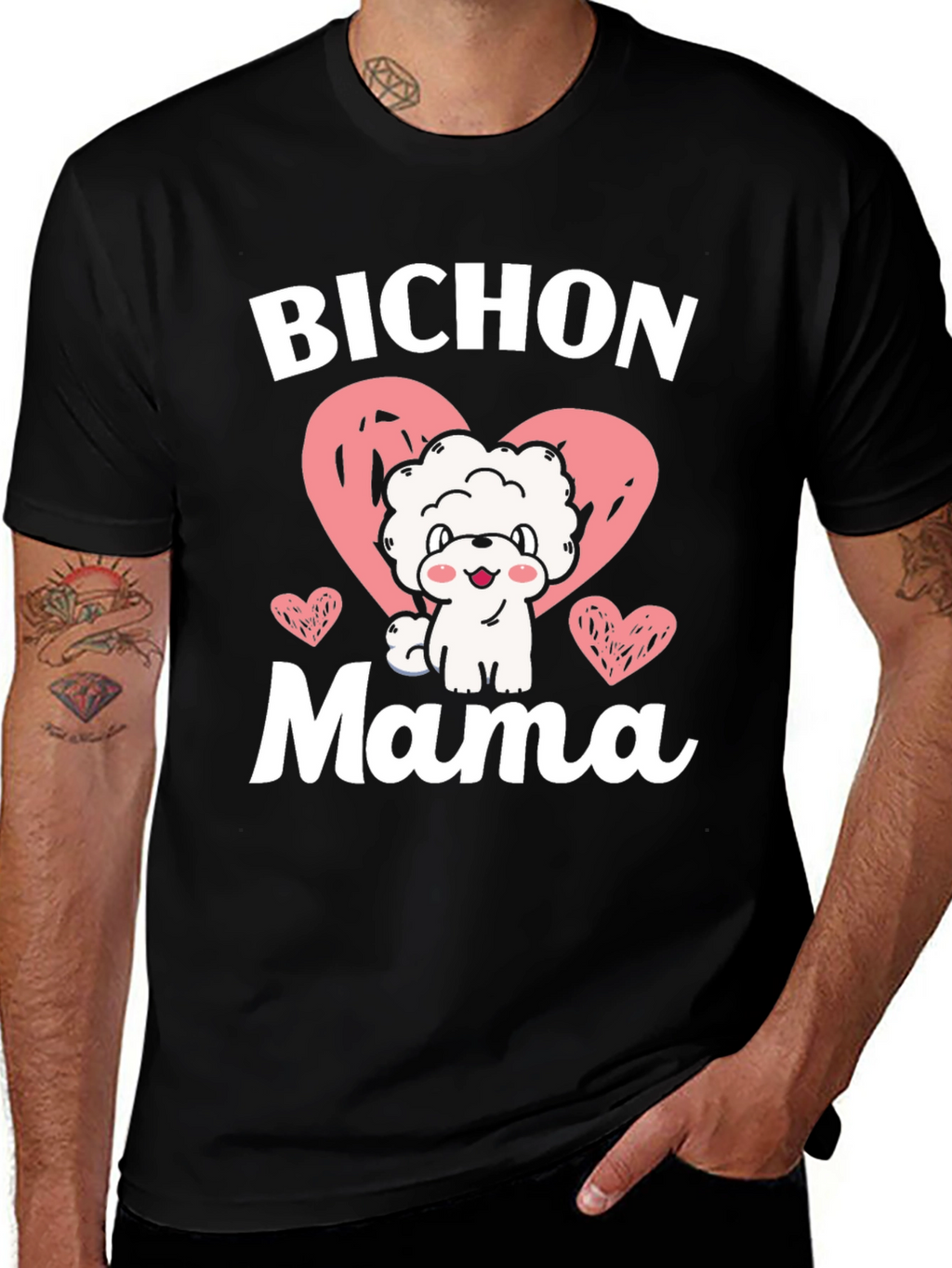 Bichon Mama Dog Lover Graphic Tee