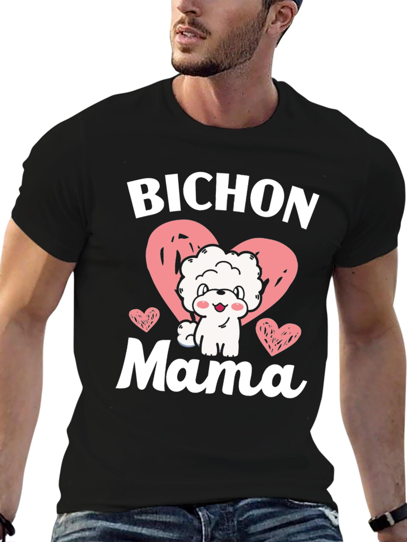 Bichon Mama Dog Lover Graphic Tee