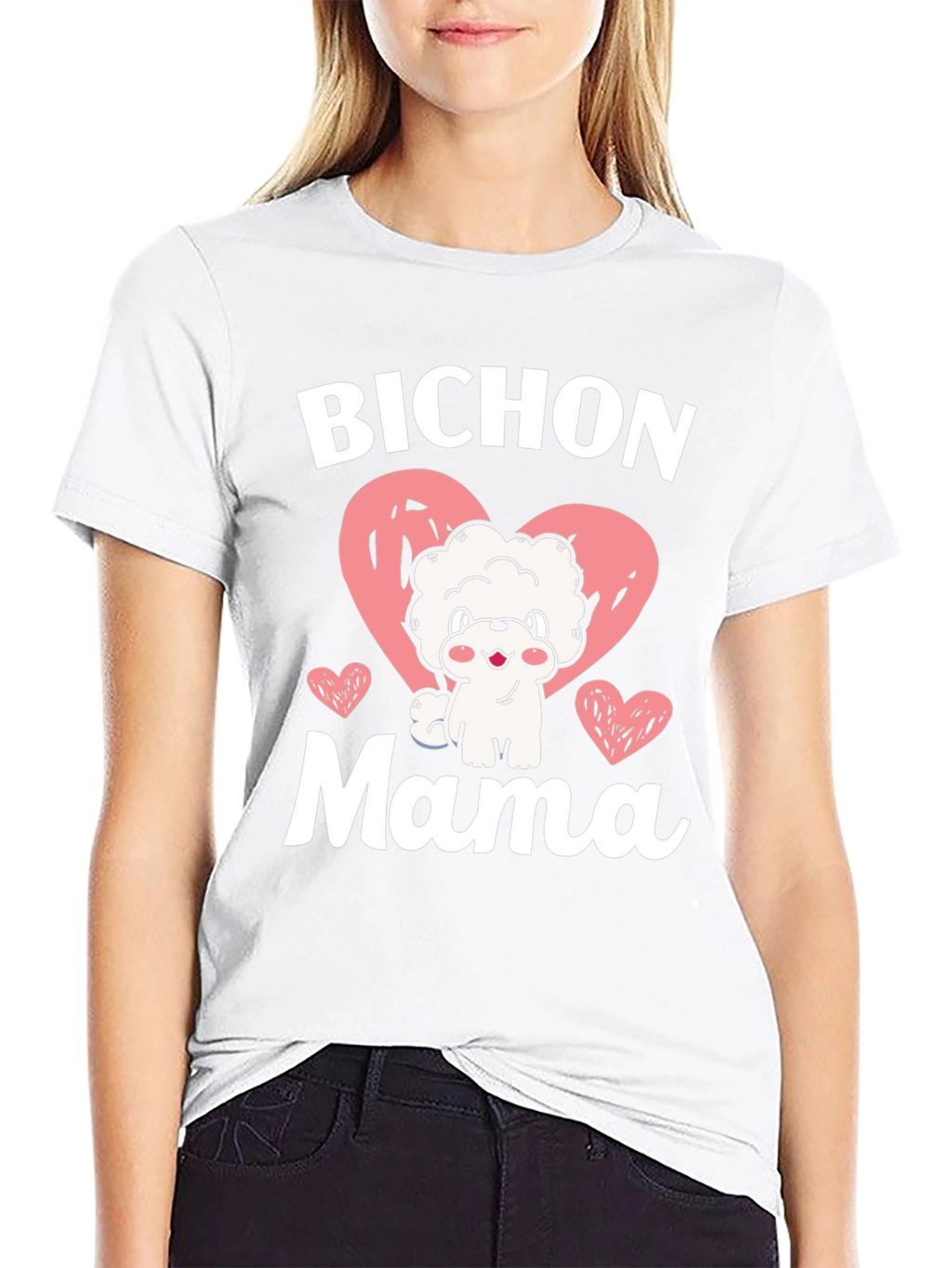Bichon Mama Dog Lover Graphic Tee