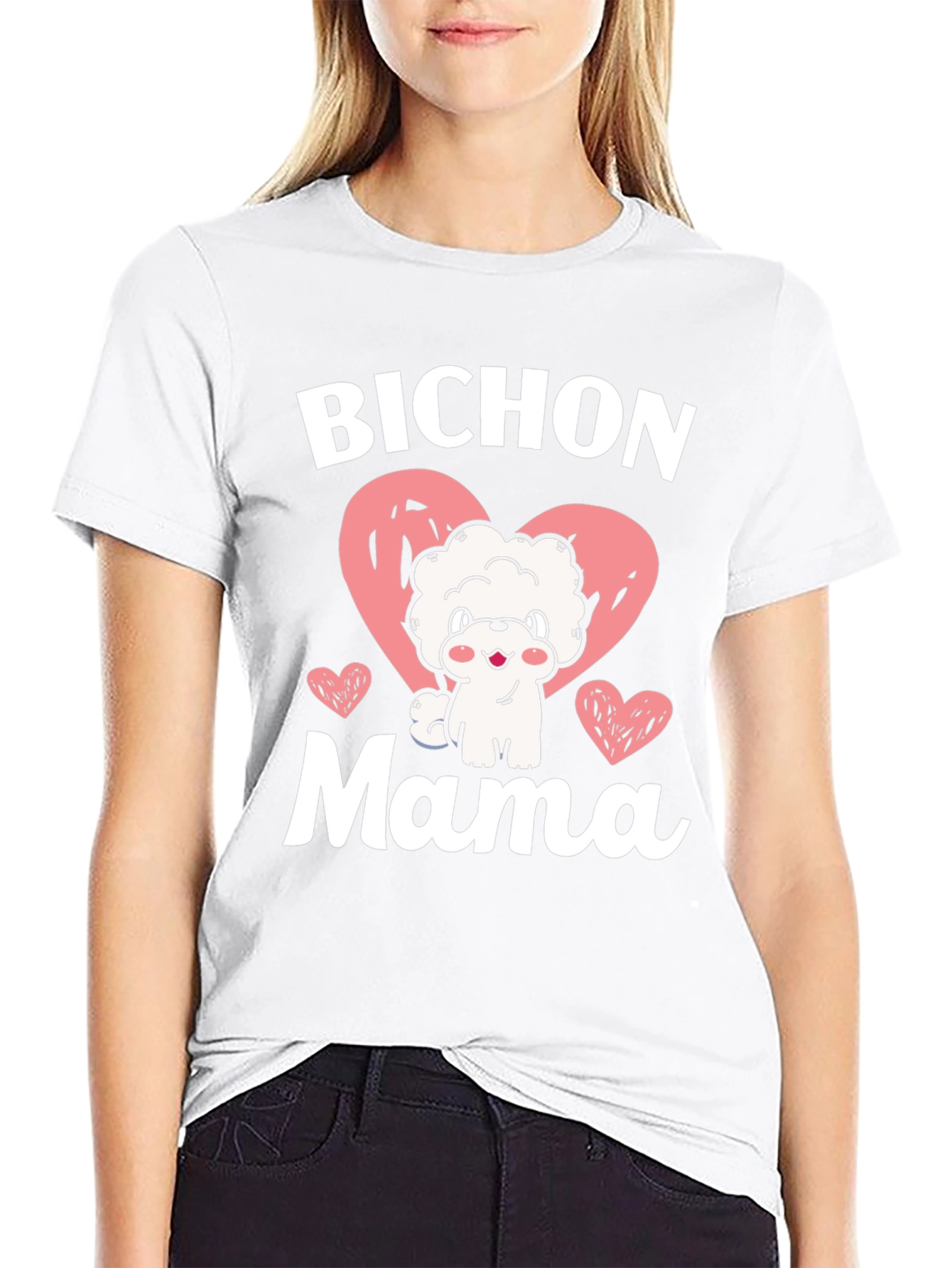 Bichon Mama Dog Lover Graphic Tee