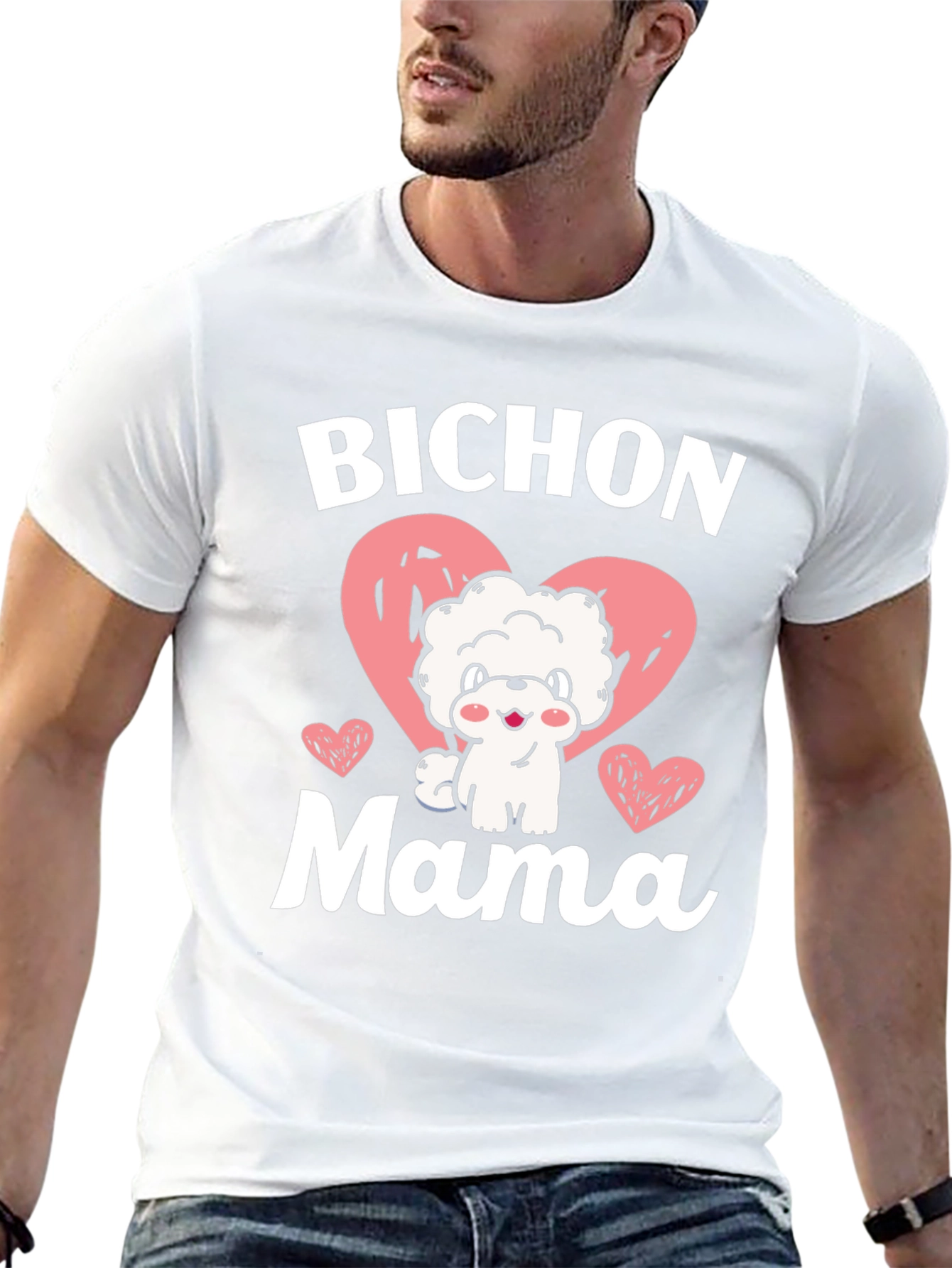 Bichon Mama Dog Lover Graphic Tee
