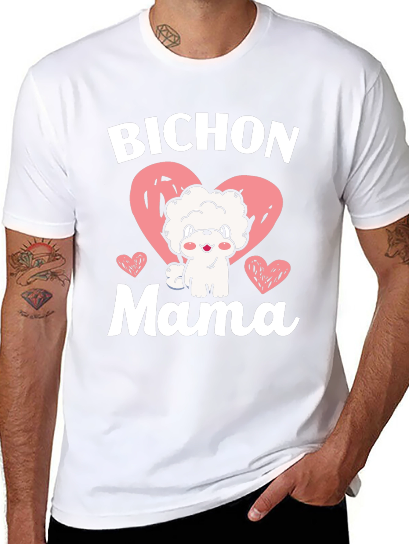 Bichon Mama Dog Lover Graphic Tee