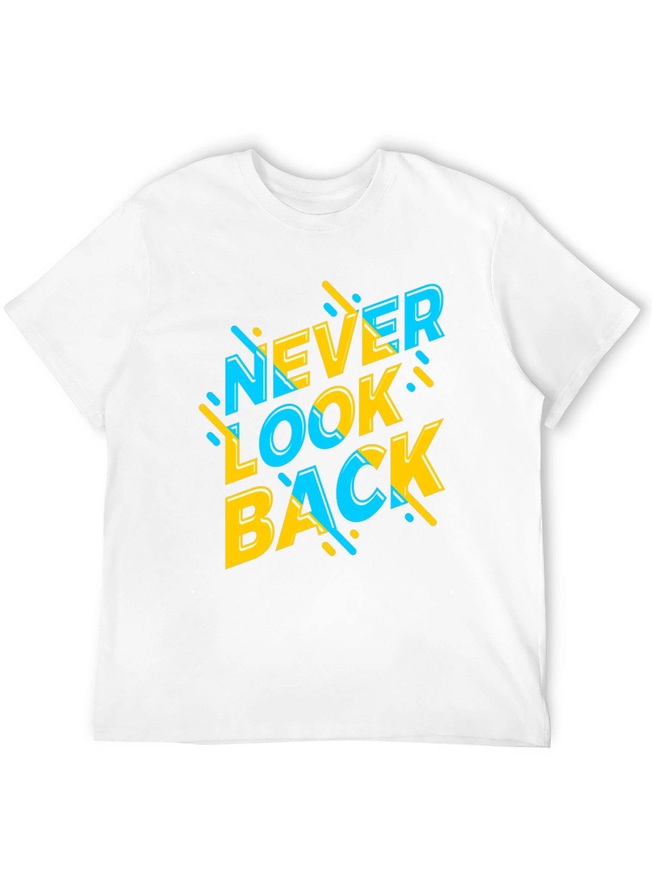 Never Look Back Graphic Tee - Stylish Black T-Shirt
