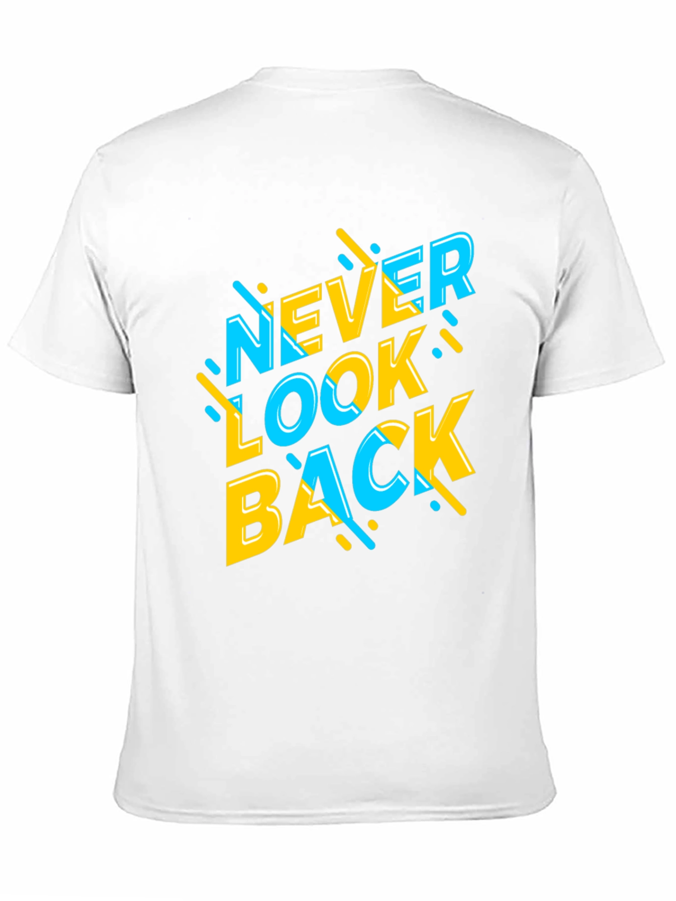 Never Look Back Graphic Tee - Stylish Black T-Shirt