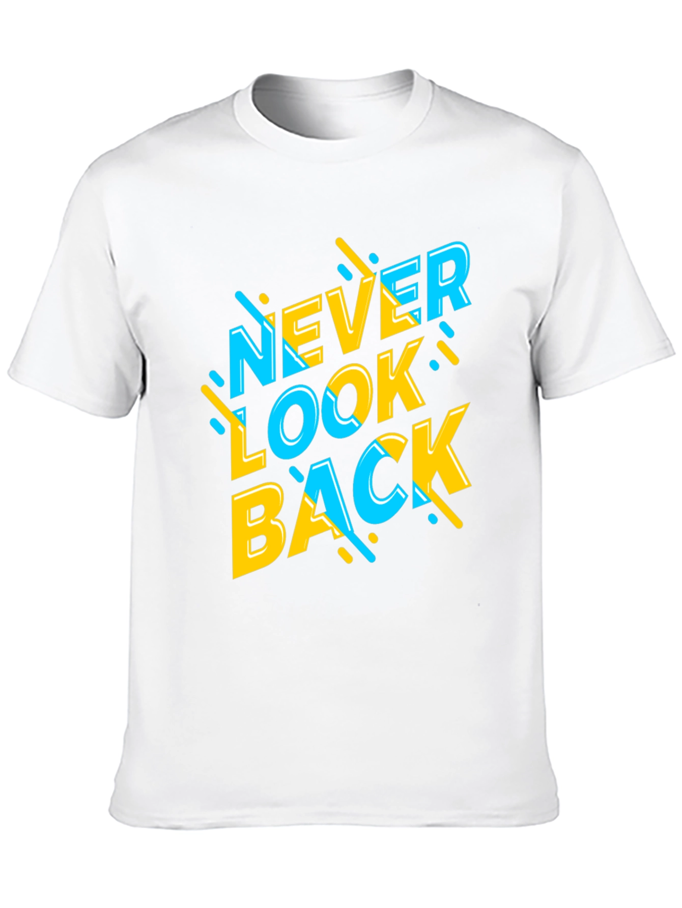 Never Look Back Graphic Tee - Stylish Black T-Shirt
