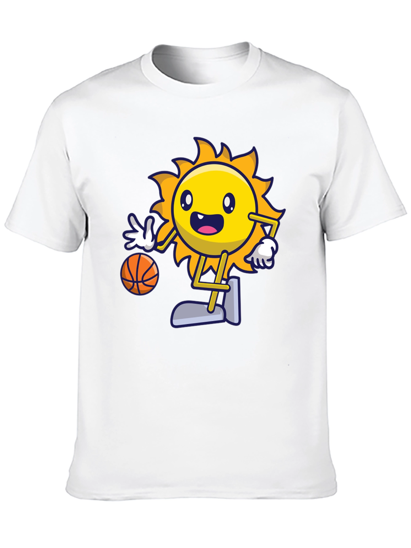 Basketball Sun Graphic T-Shirt