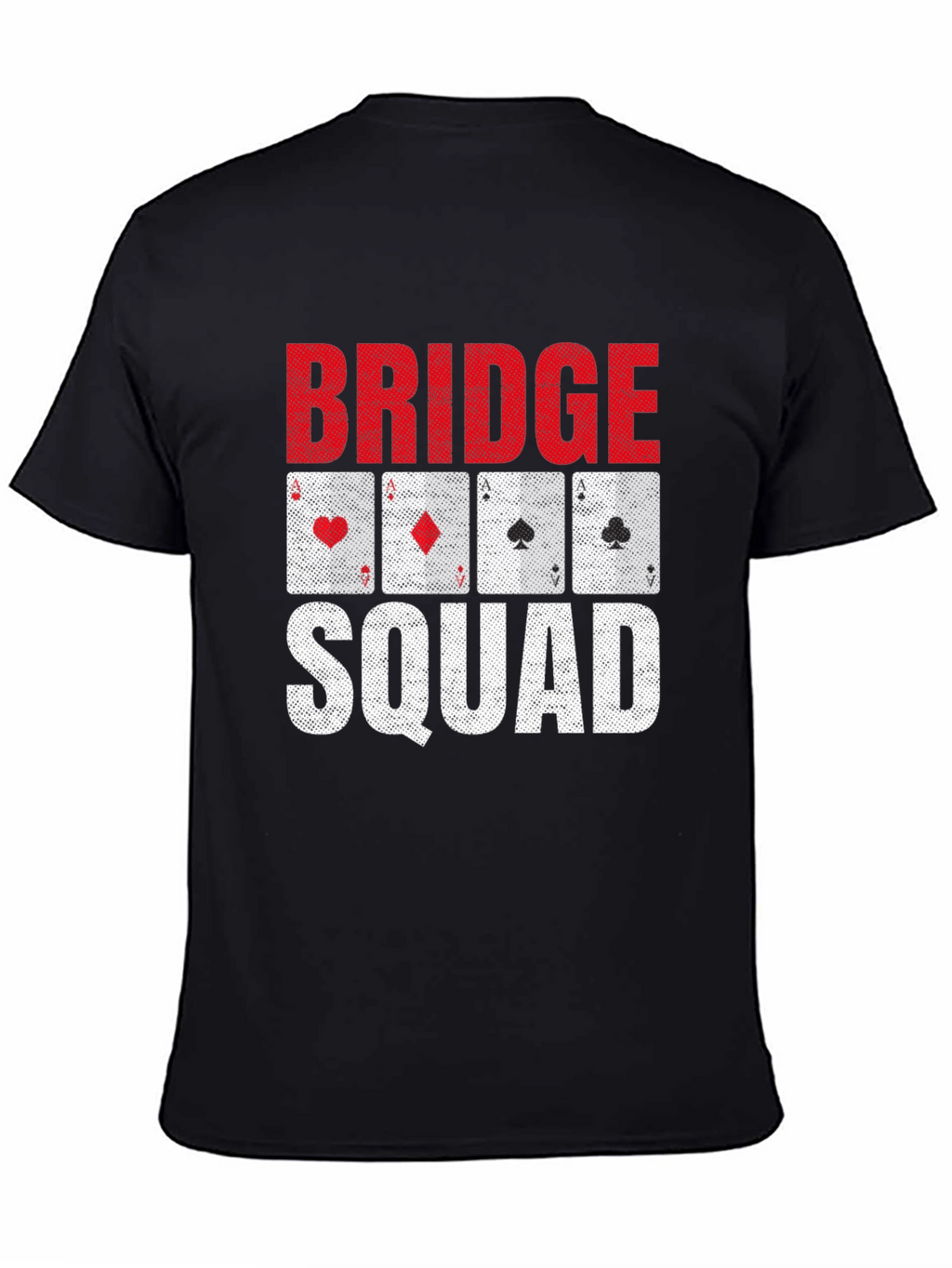 Bridge Squad Playing Card Graphic T-Shirt