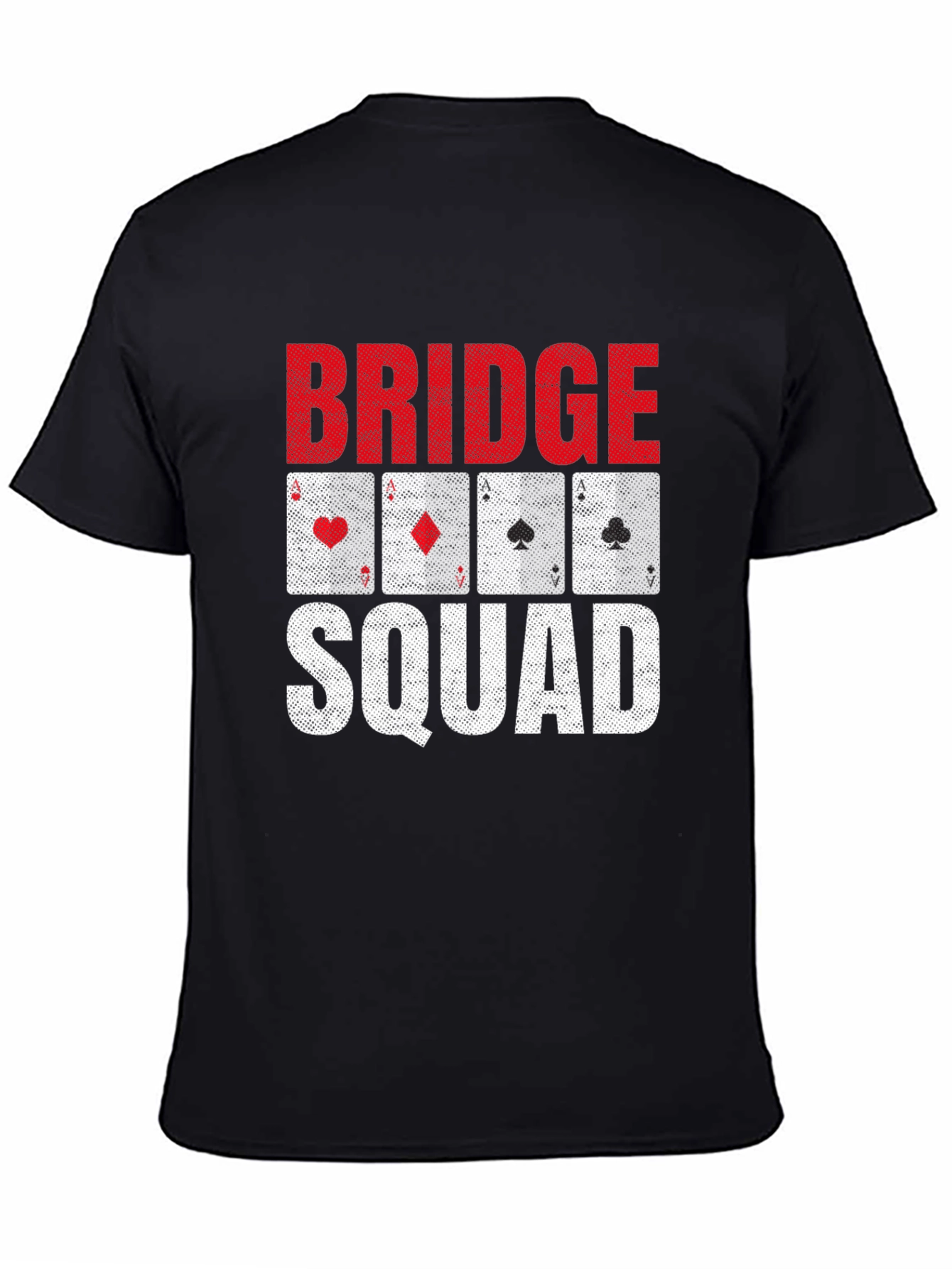 Bridge Squad Playing Card Graphic T-Shirt