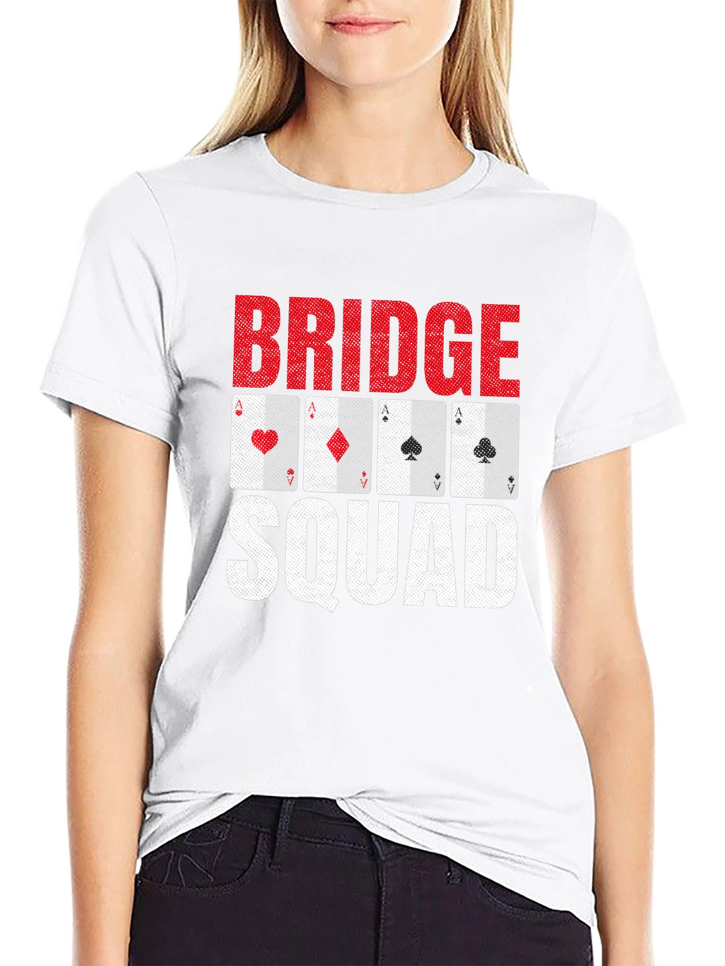 Bridge Squad Playing Card Graphic T-Shirt