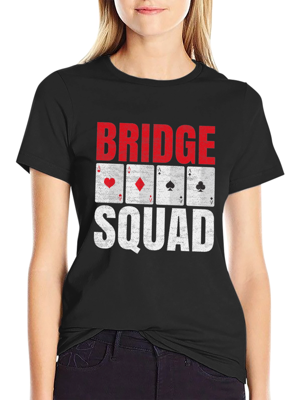 Bridge Squad Playing Card Graphic T-Shirt