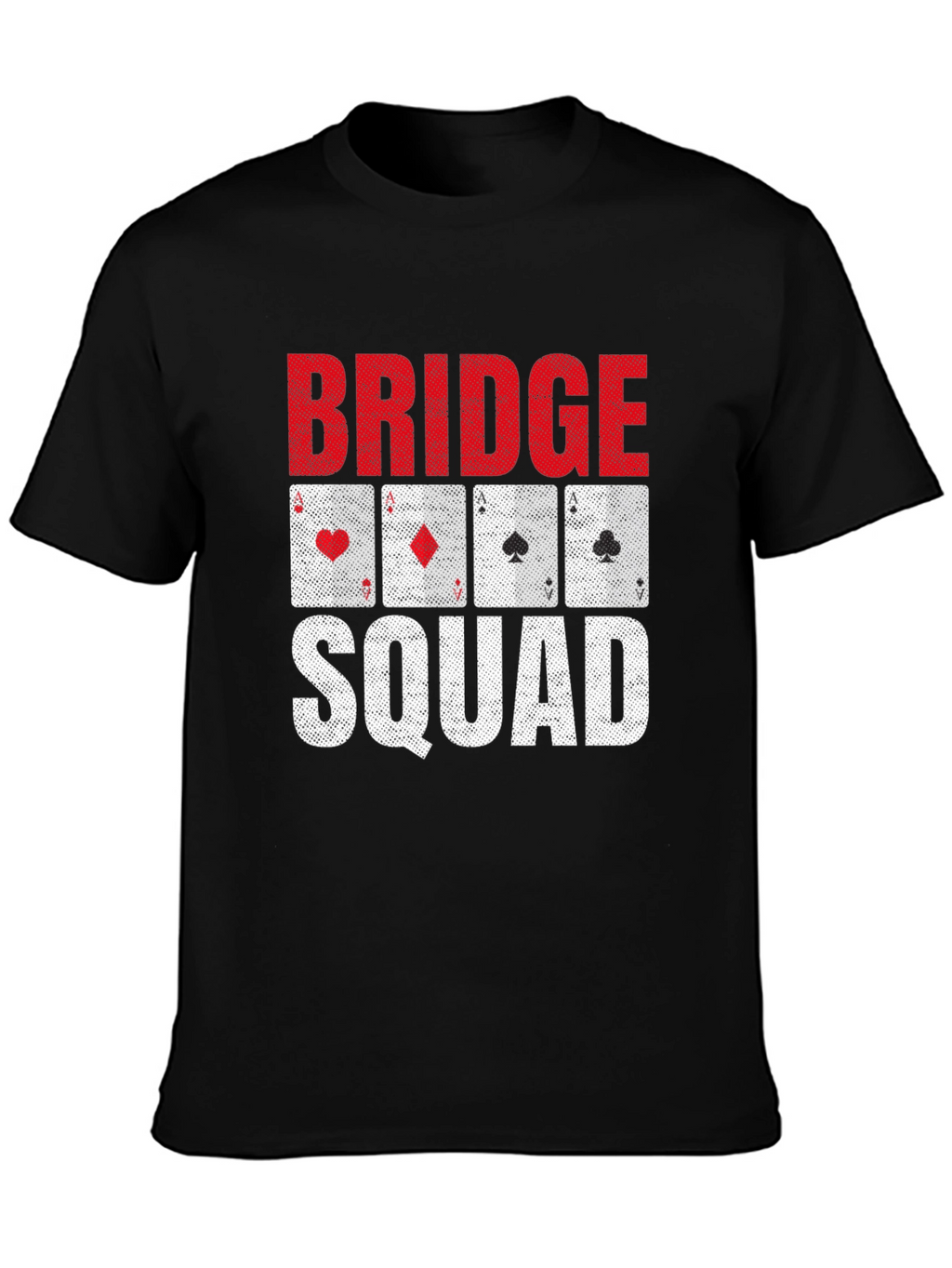 Bridge Squad Playing Card Graphic T-Shirt