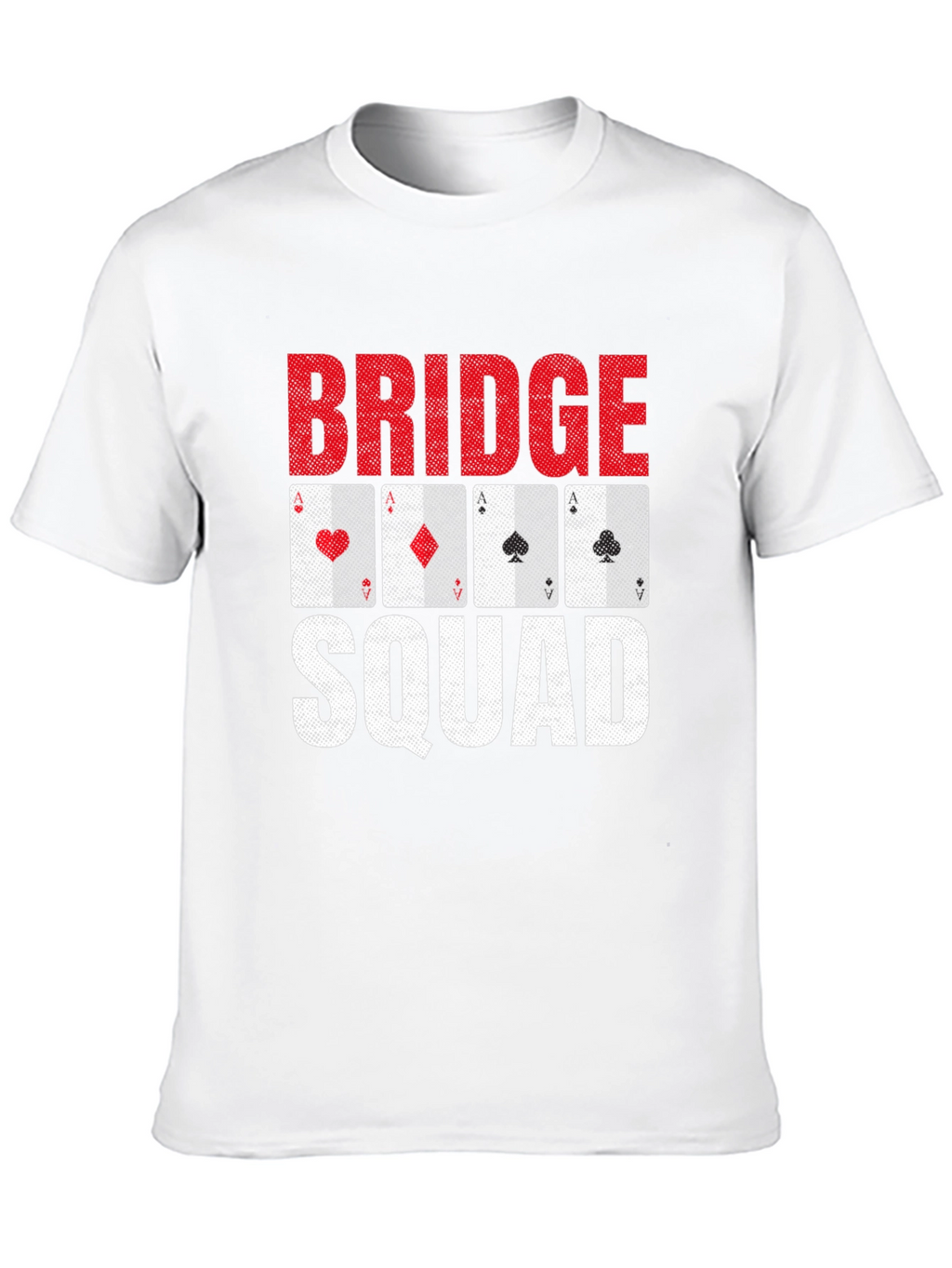 Bridge Squad Playing Card Graphic T-Shirt