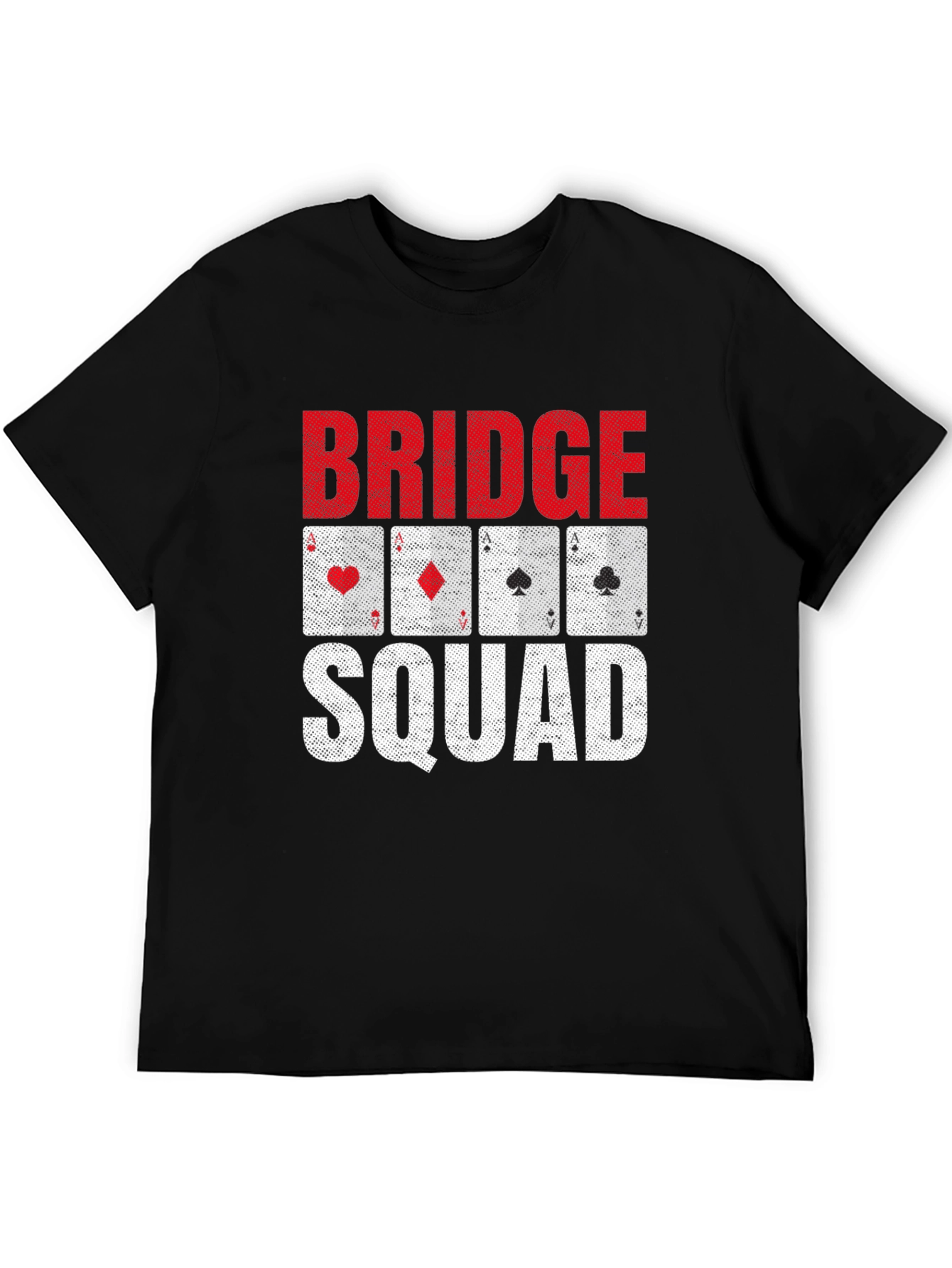 Bridge Squad Playing Card Graphic T-Shirt