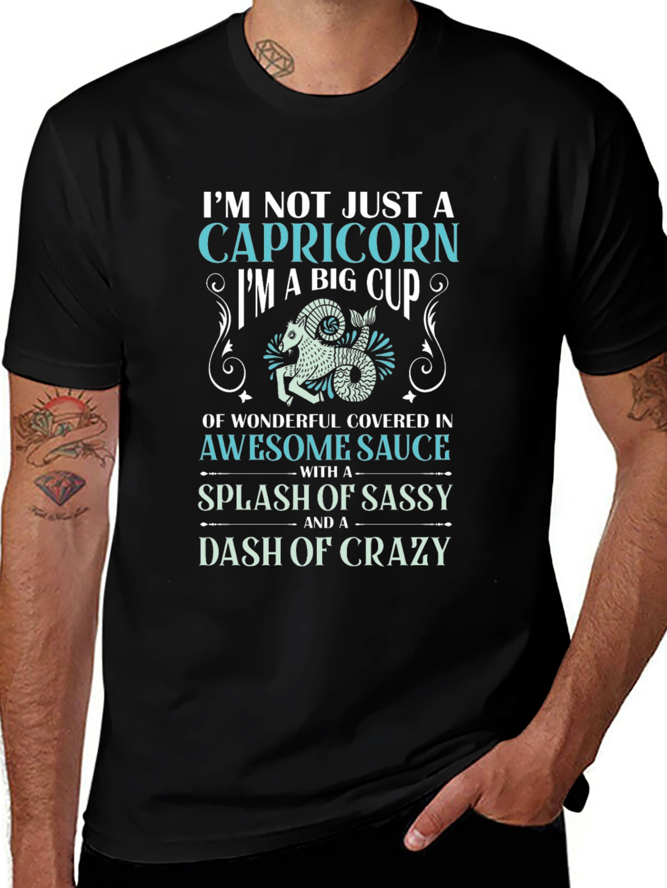 Capricorn Sassy and Crazy Graphic Tee