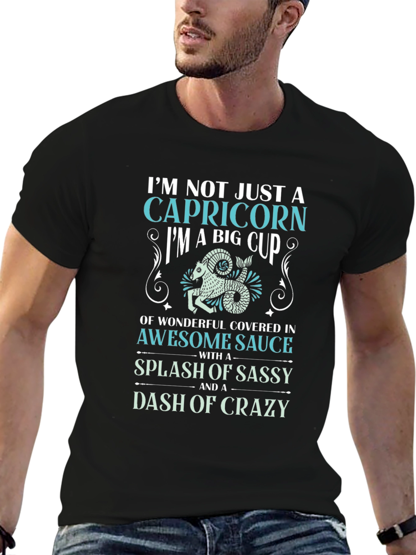 Capricorn Sassy and Crazy Graphic Tee