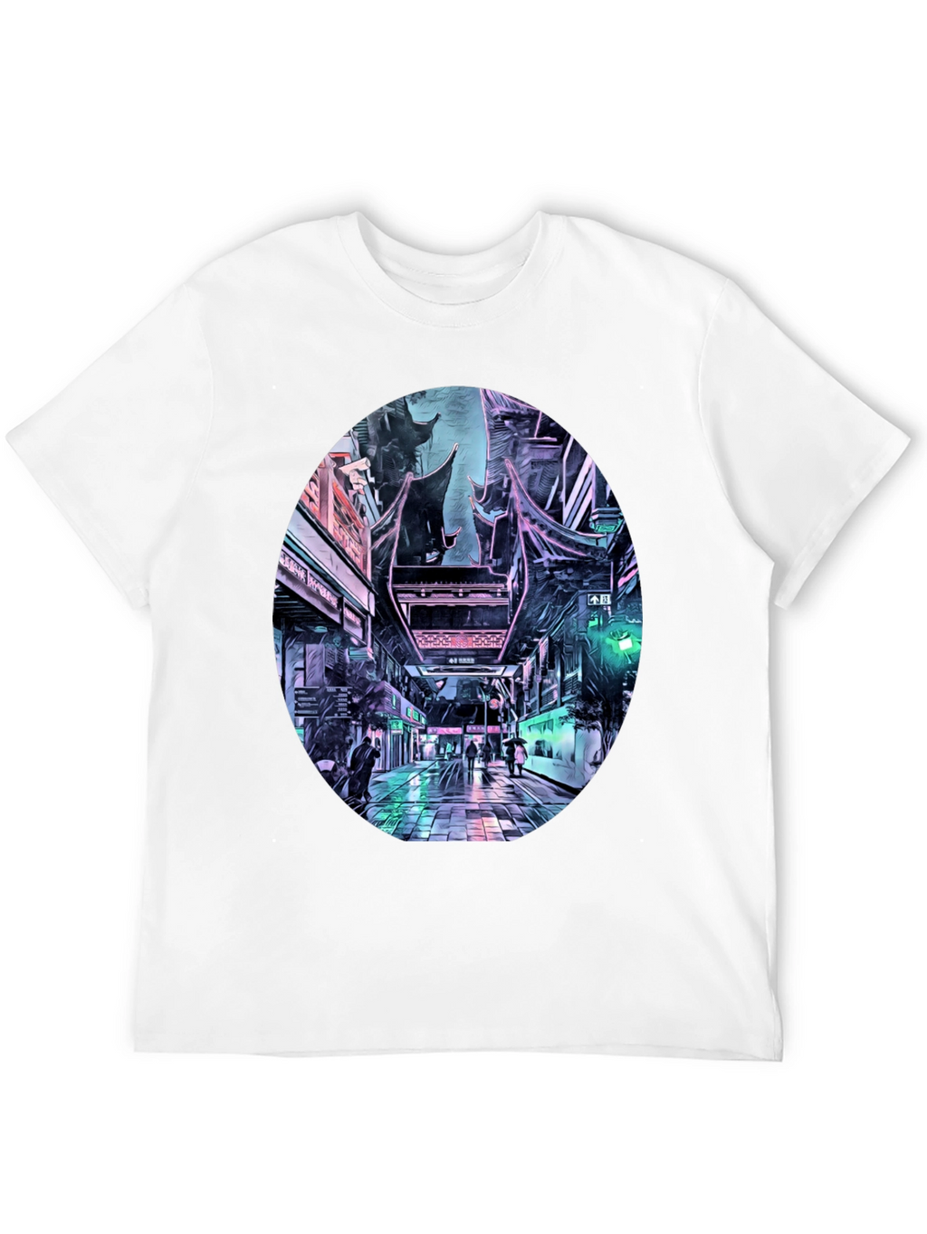 Cyberpunk Cityscape T-Shirt