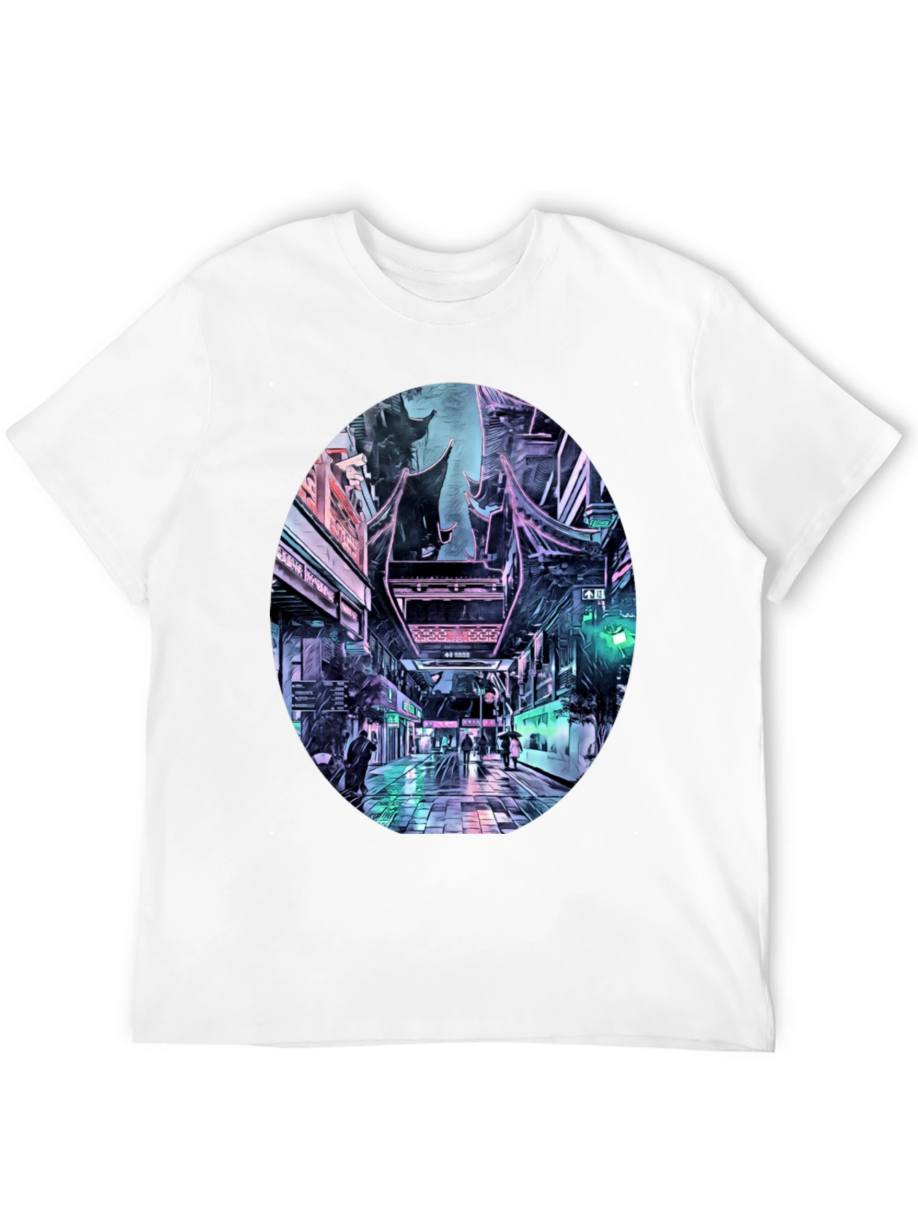 Cyberpunk Cityscape T-Shirt