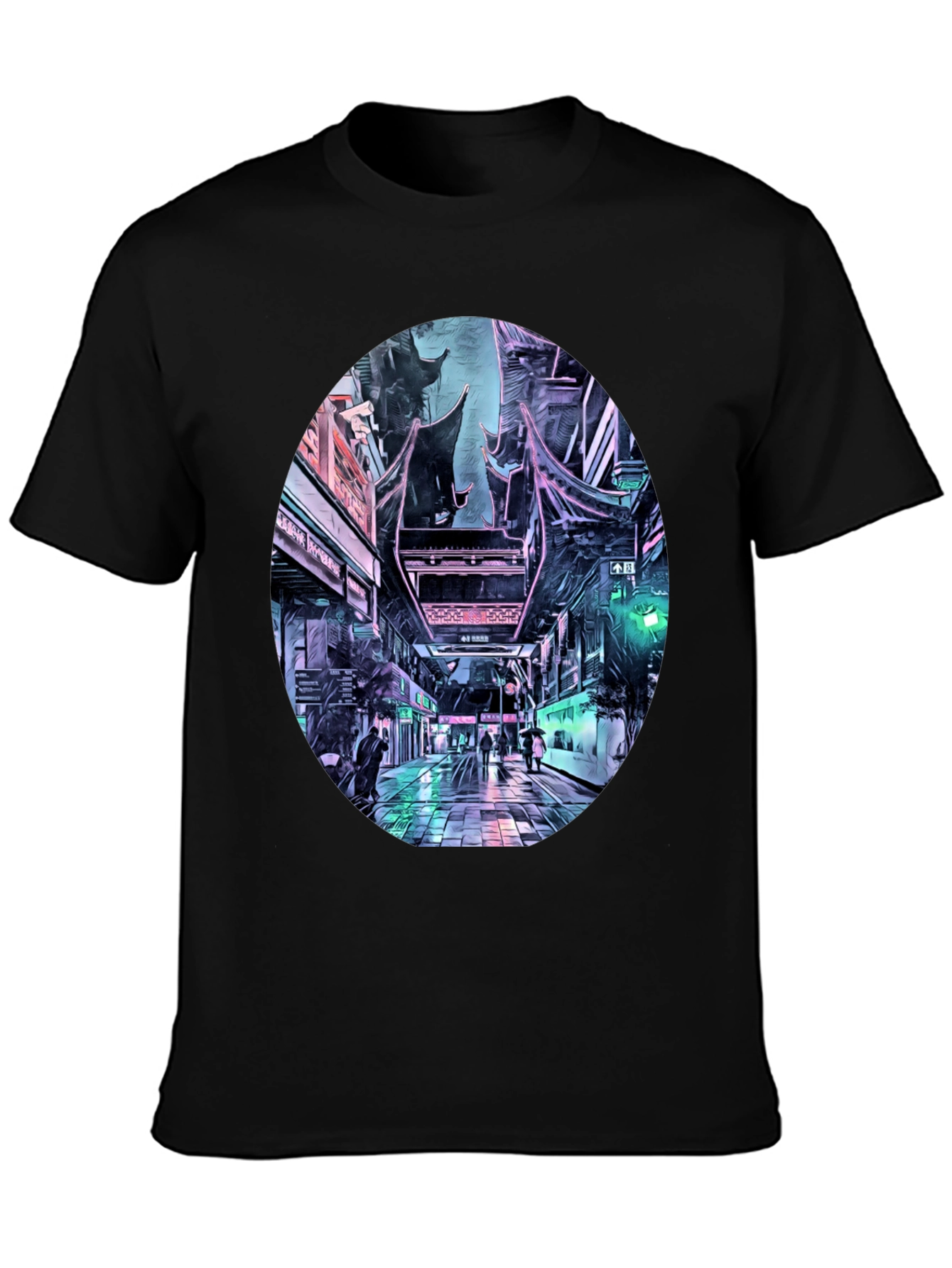 Cyberpunk Cityscape T-Shirt