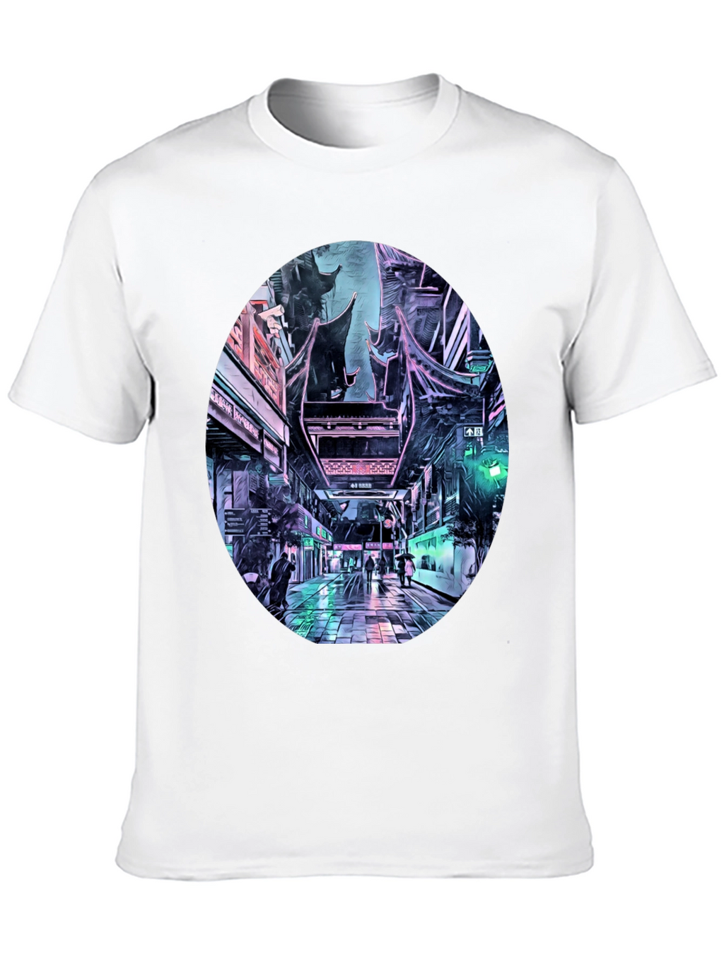 Cyberpunk Cityscape T-Shirt