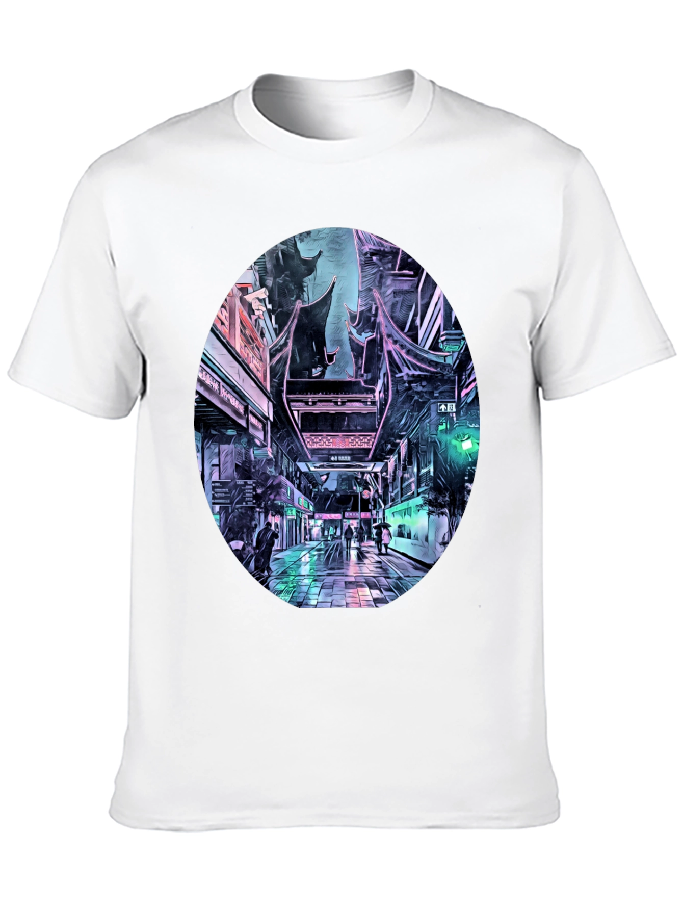 Cyberpunk Cityscape T-Shirt