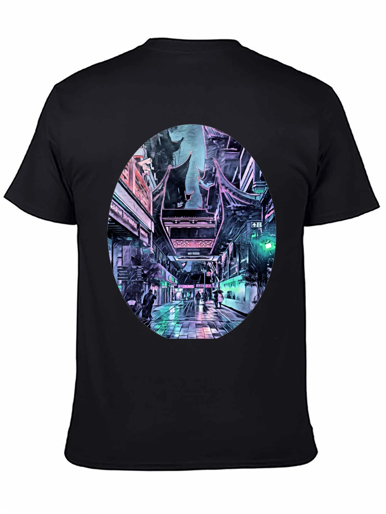 Cyberpunk Cityscape T-Shirt