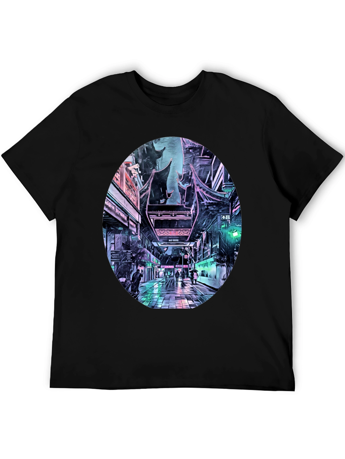 Cyberpunk Cityscape T-Shirt