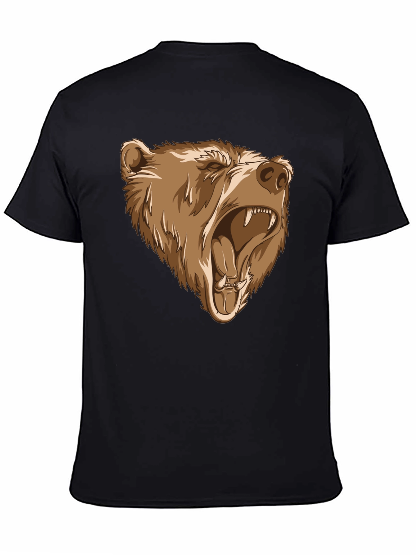 Bear Graphic Tee - Black