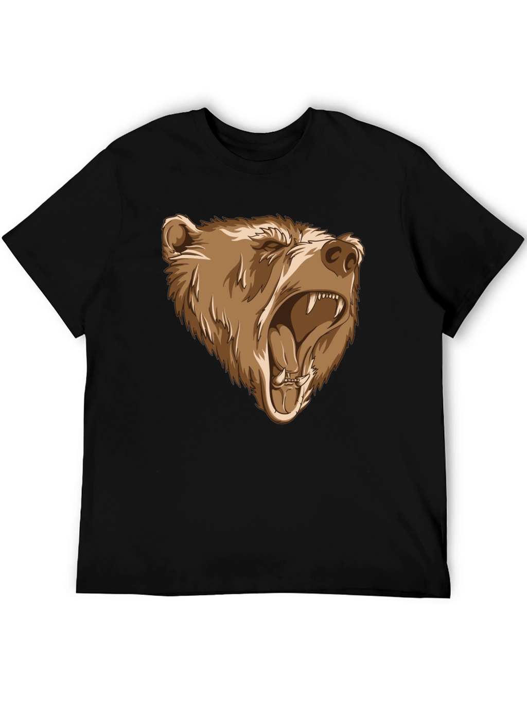 Bear Graphic Tee - Black