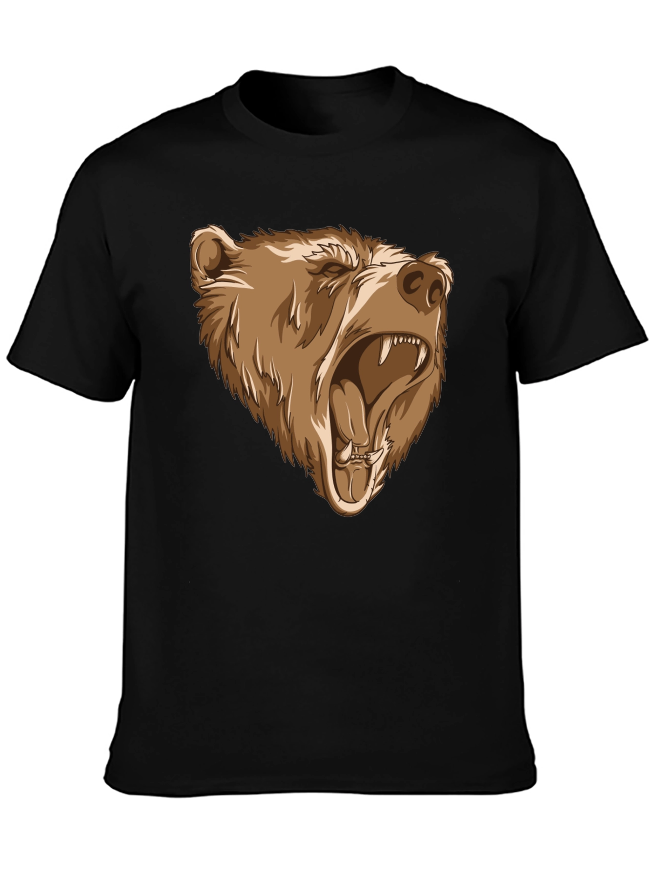 Bear Graphic Tee - Black