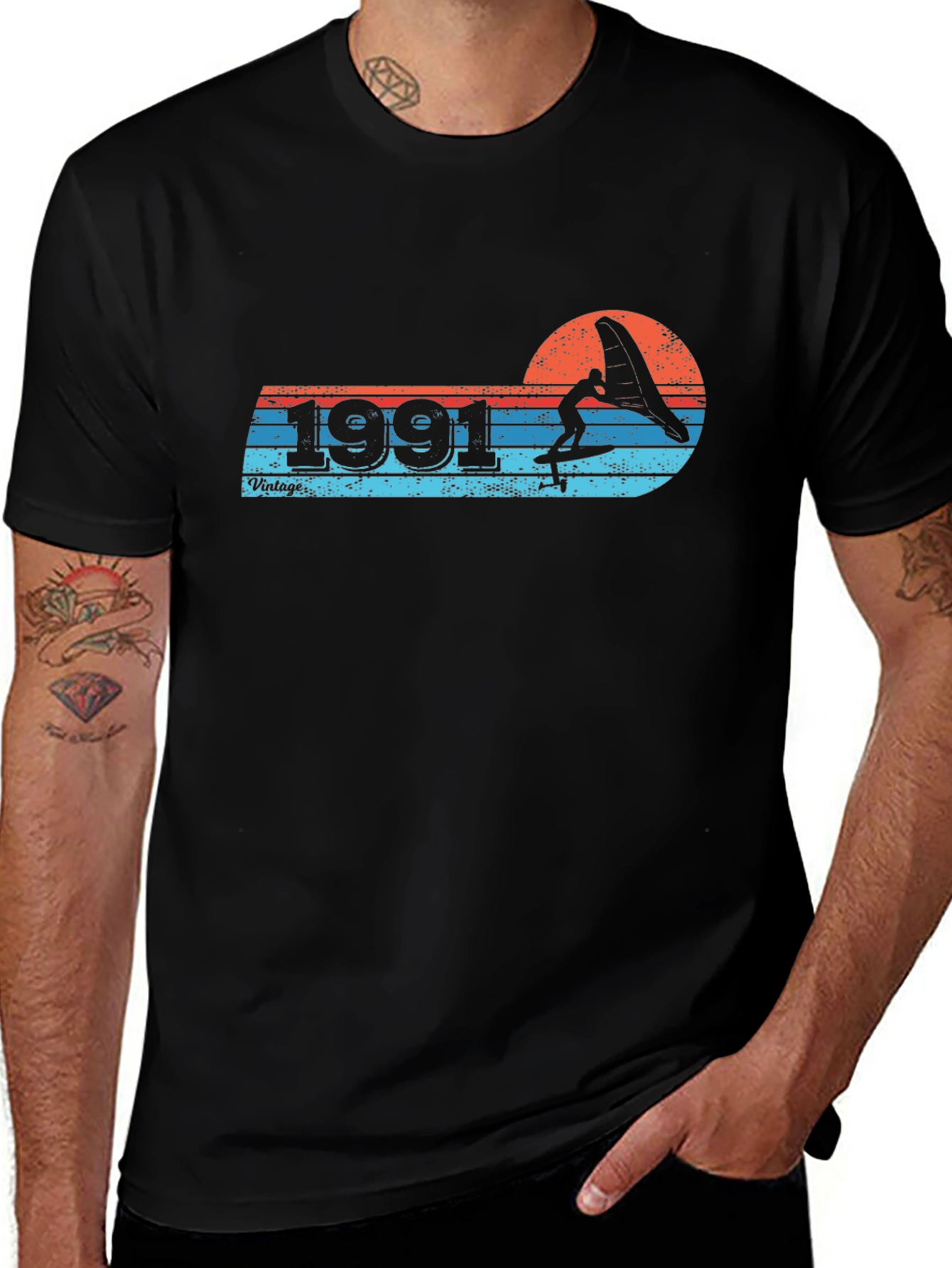 1991 Vintage Style Watersports T-Shirt