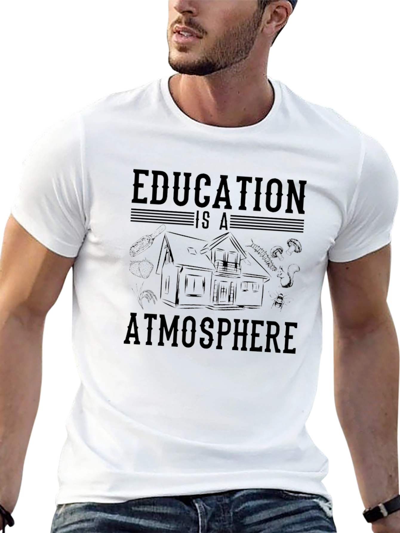 Education Atmosphere Black T-Shirt