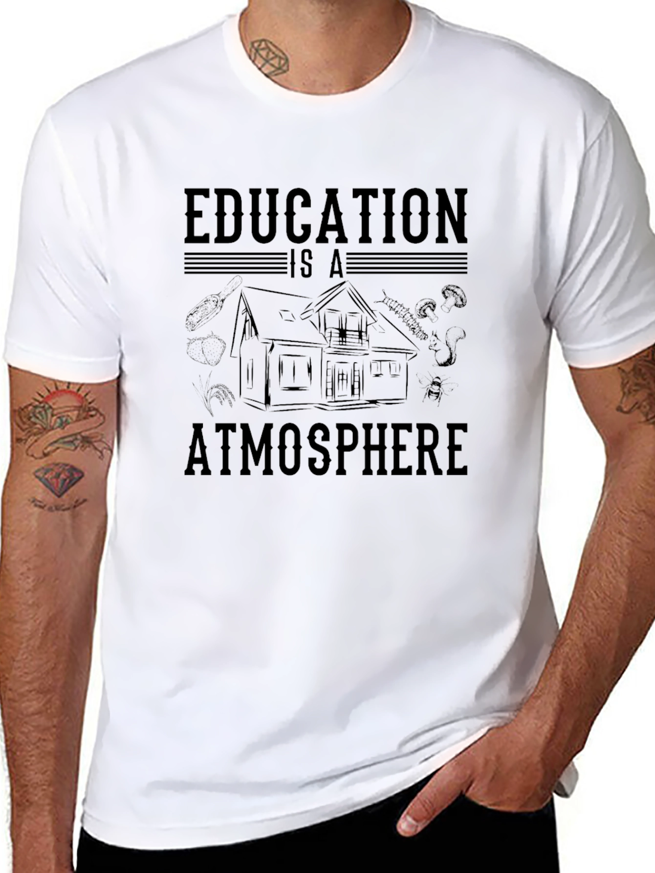Education Atmosphere Black T-Shirt