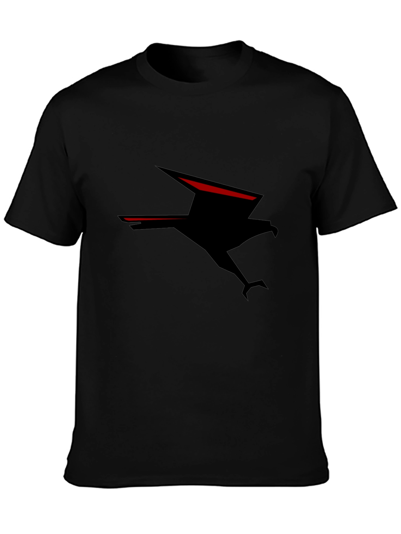 Black T-Shirt with Eagle Graphic