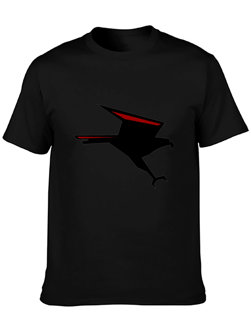 Black T-Shirt with Eagle Graphic