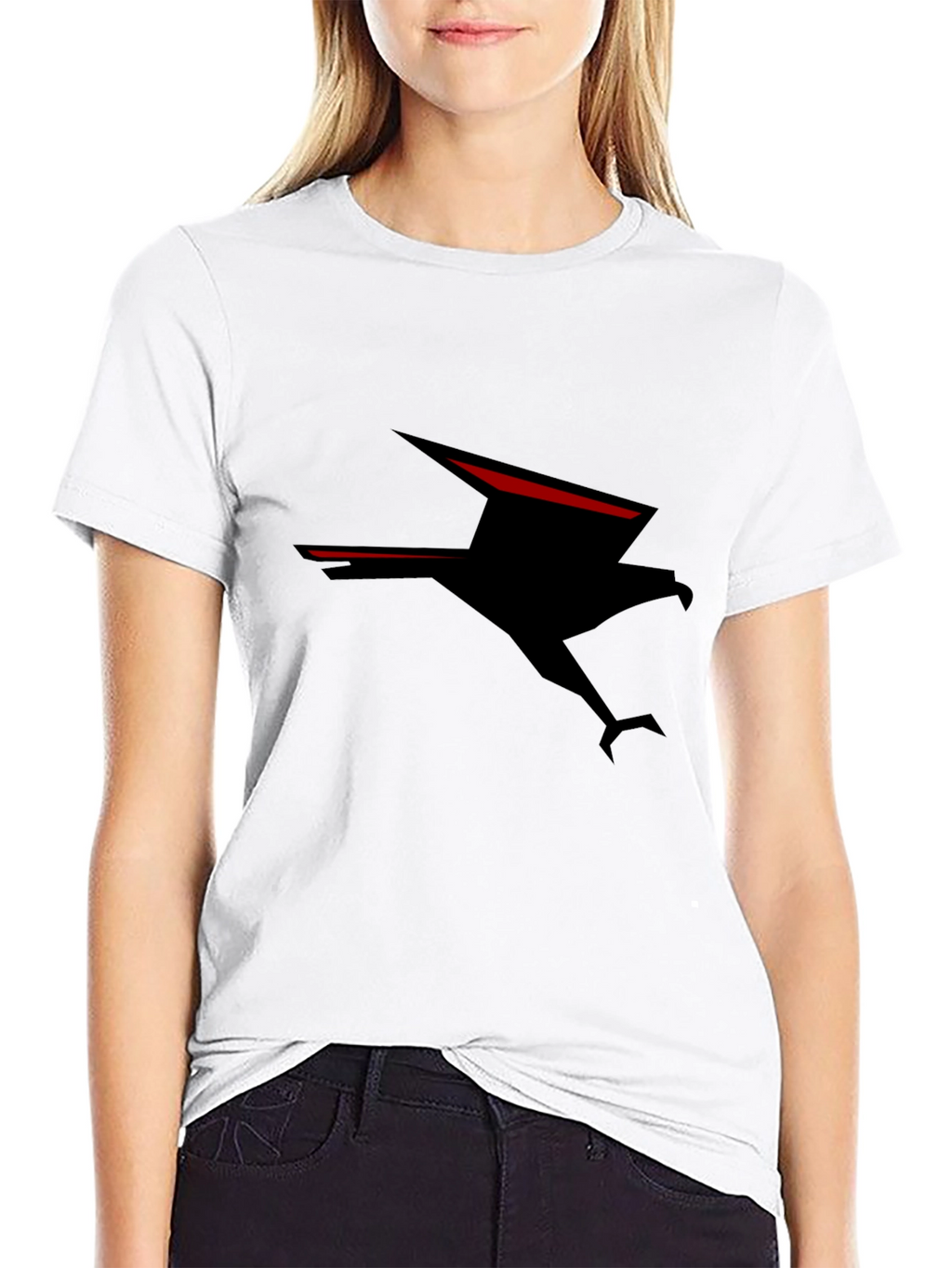 Black T-Shirt with Eagle Graphic