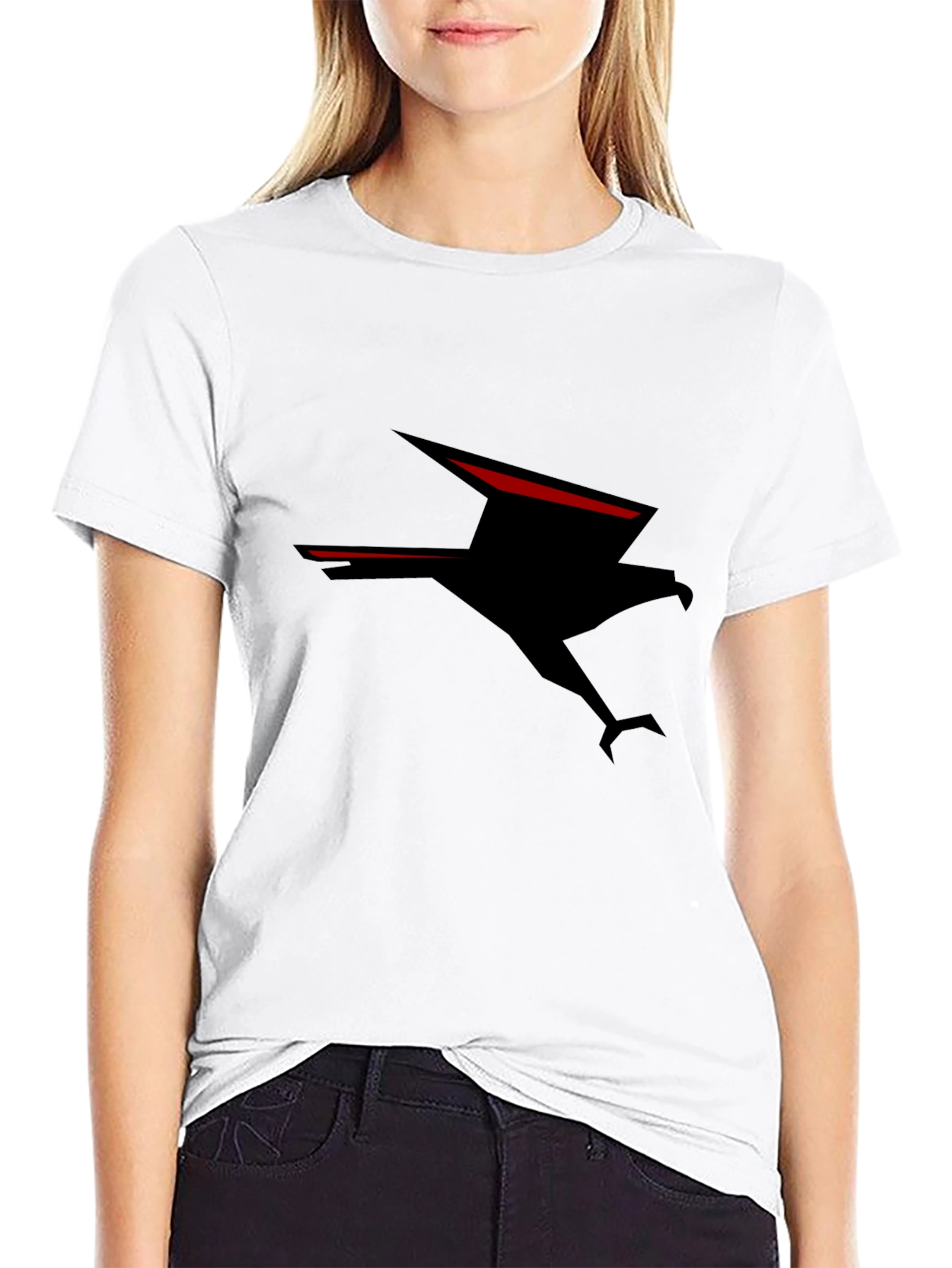 Black T-Shirt with Eagle Graphic