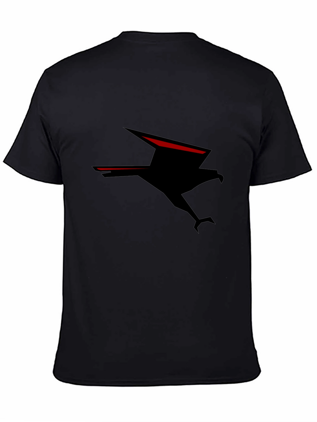 Black T-Shirt with Eagle Graphic