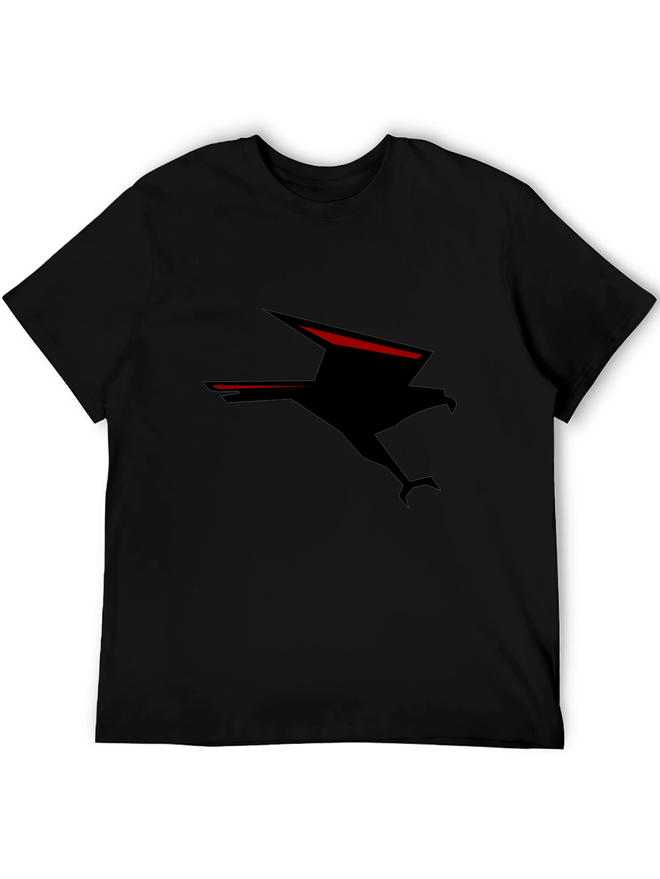 Black T-Shirt with Eagle Graphic