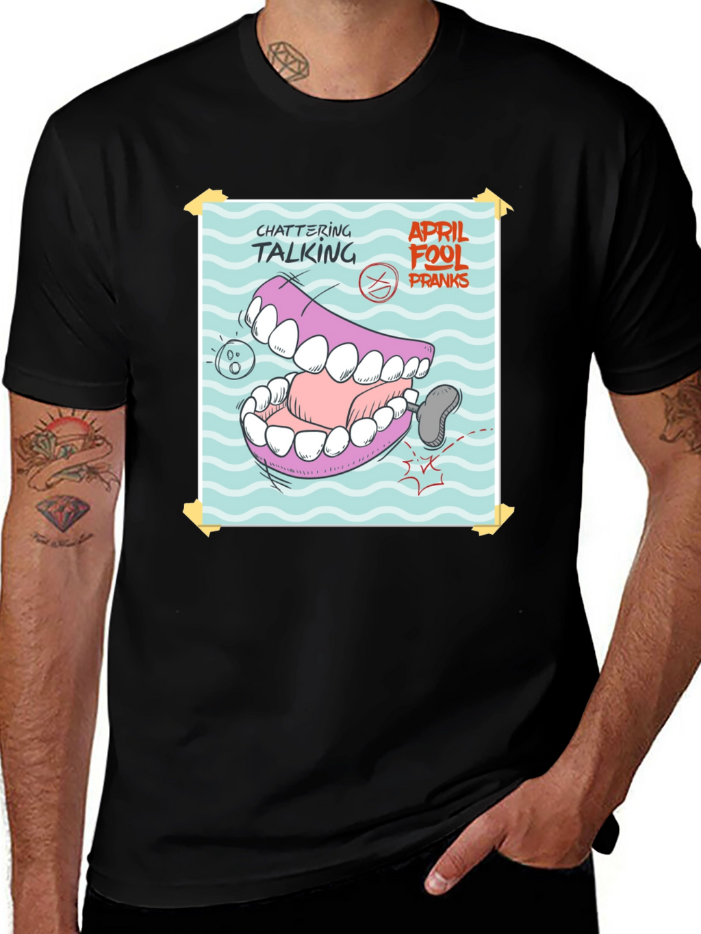 Chattering Talking April Fools Pranks T-Shirt