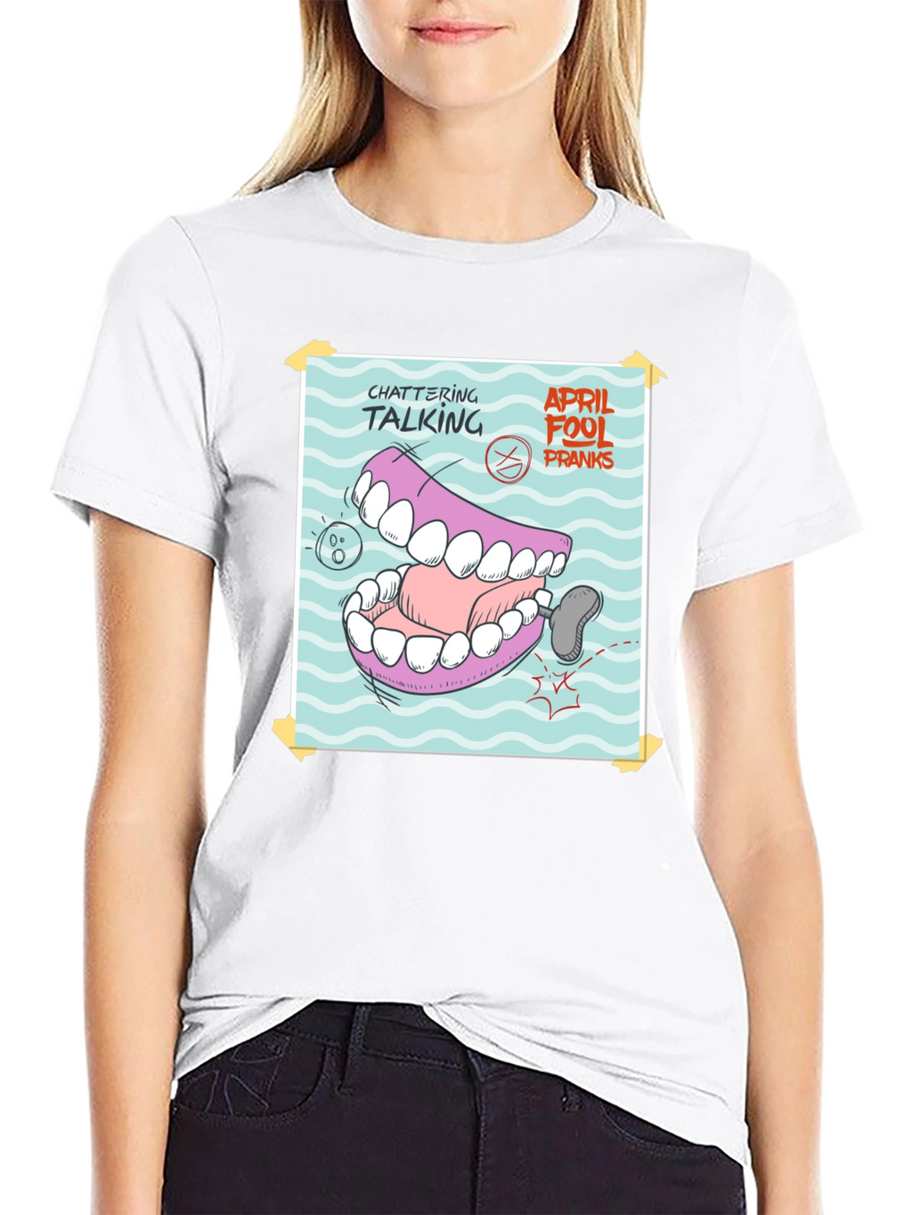 Chattering Talking April Fools Pranks T-Shirt